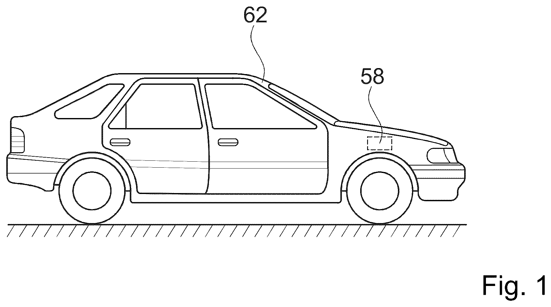 Patent US12583279 — Control valve device for controlling damping characteristics, and hydraulic flow-through solenoid valve — Figure 1