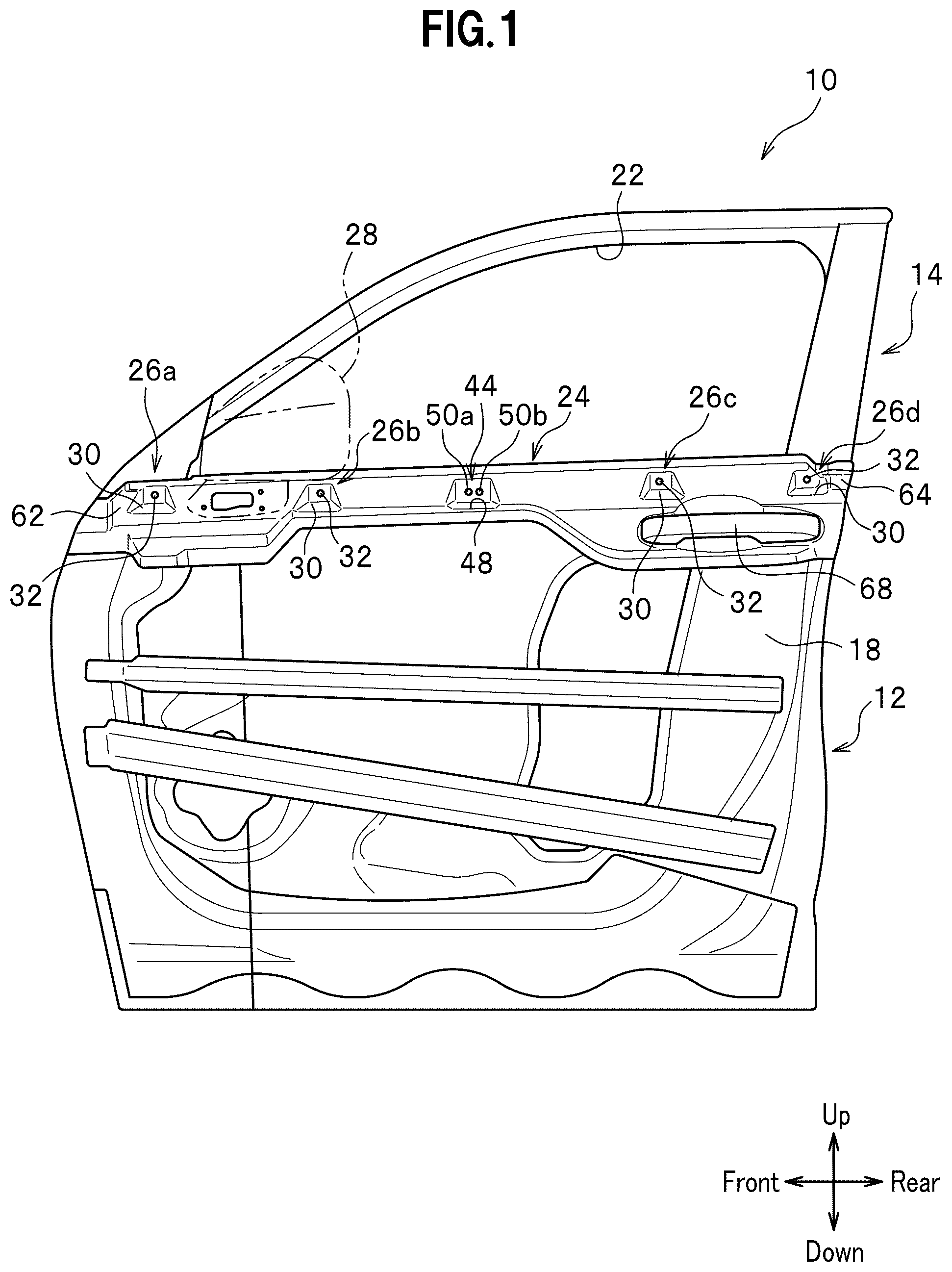 Patent US12583298 — Automotive door — Figure 1