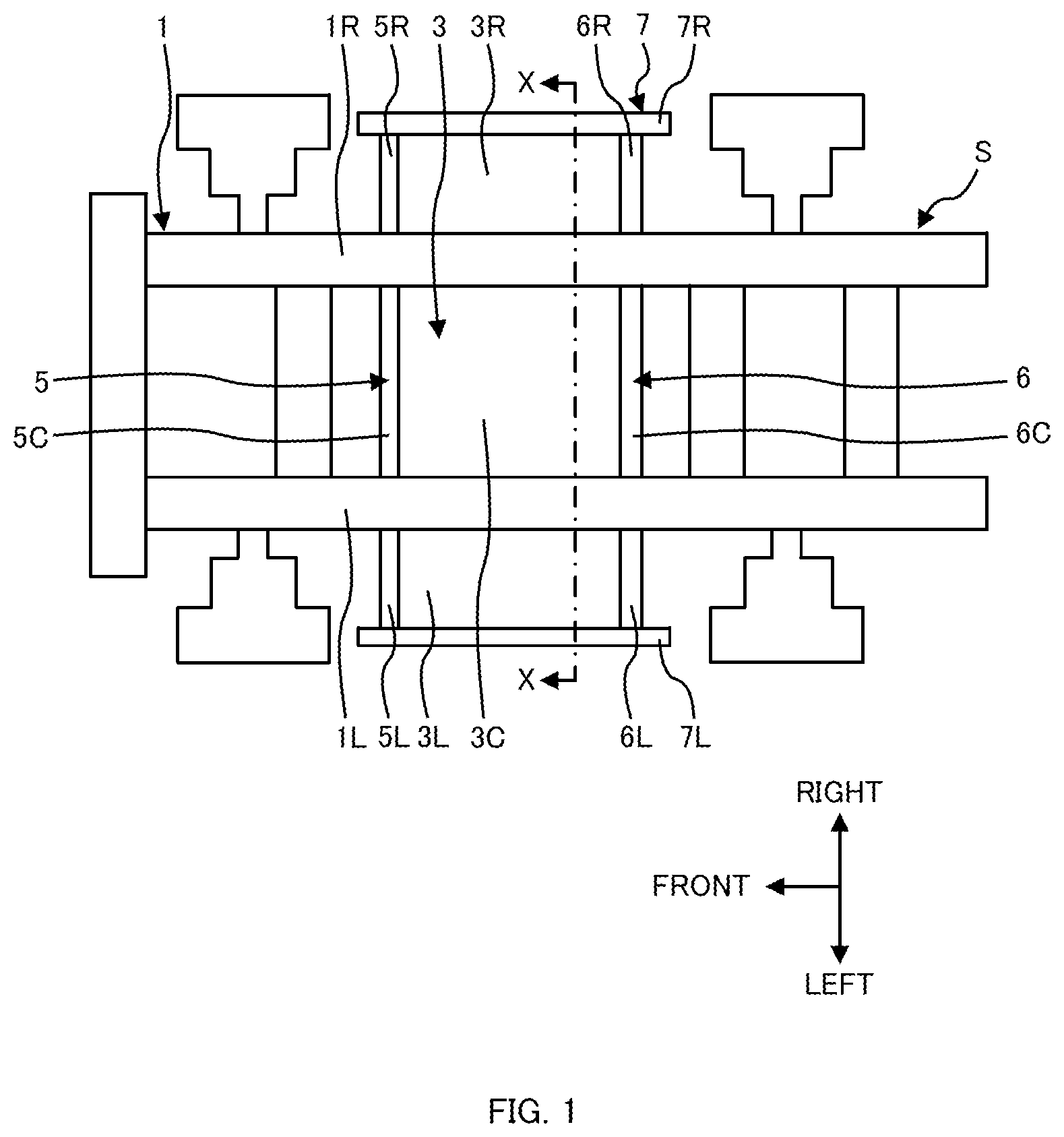 Patent US12583306 — Battery support frame structure — Figure 1