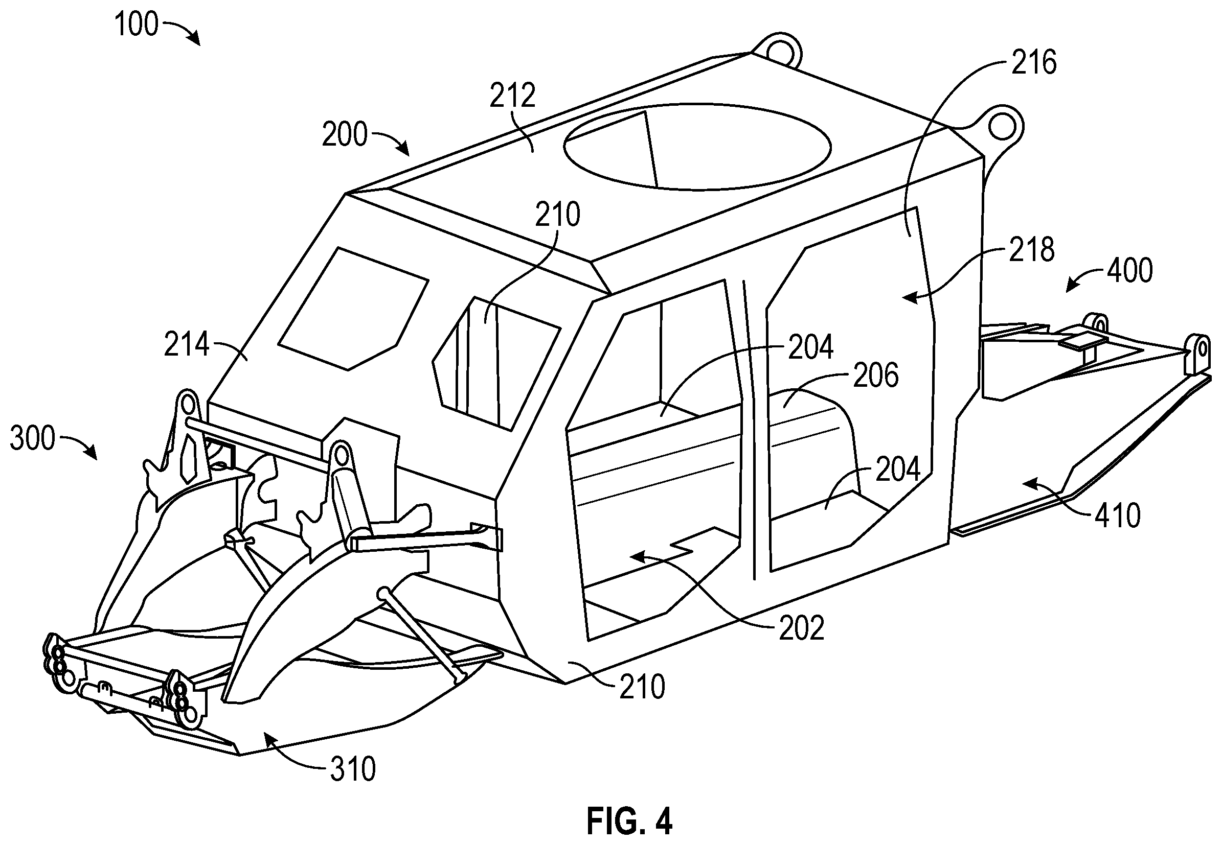 Patent US12583309 Figure 4 – Hybrid power system for a military vehicle