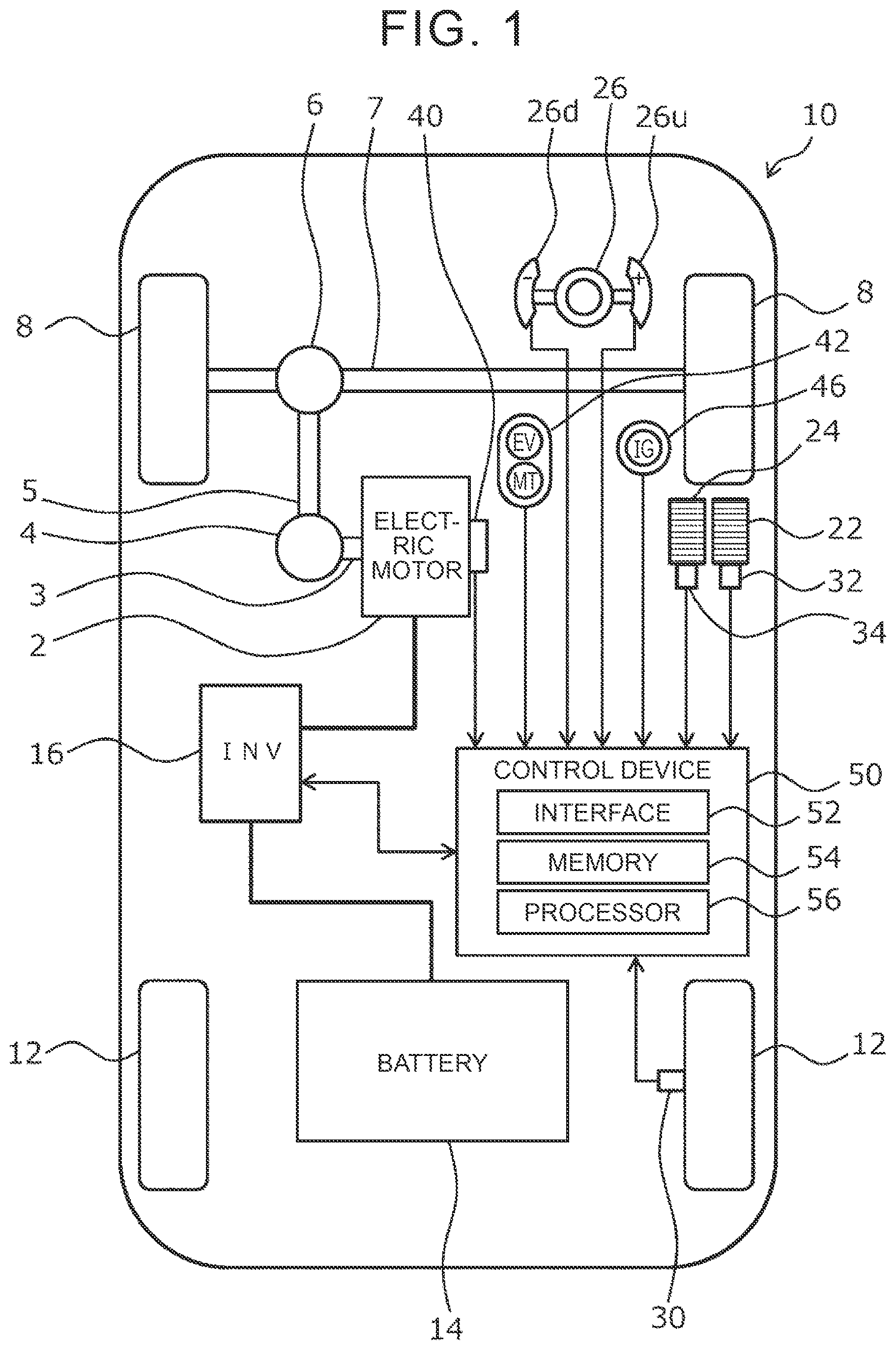Patent US12583331 — Battery electric vehicle — Figure 1