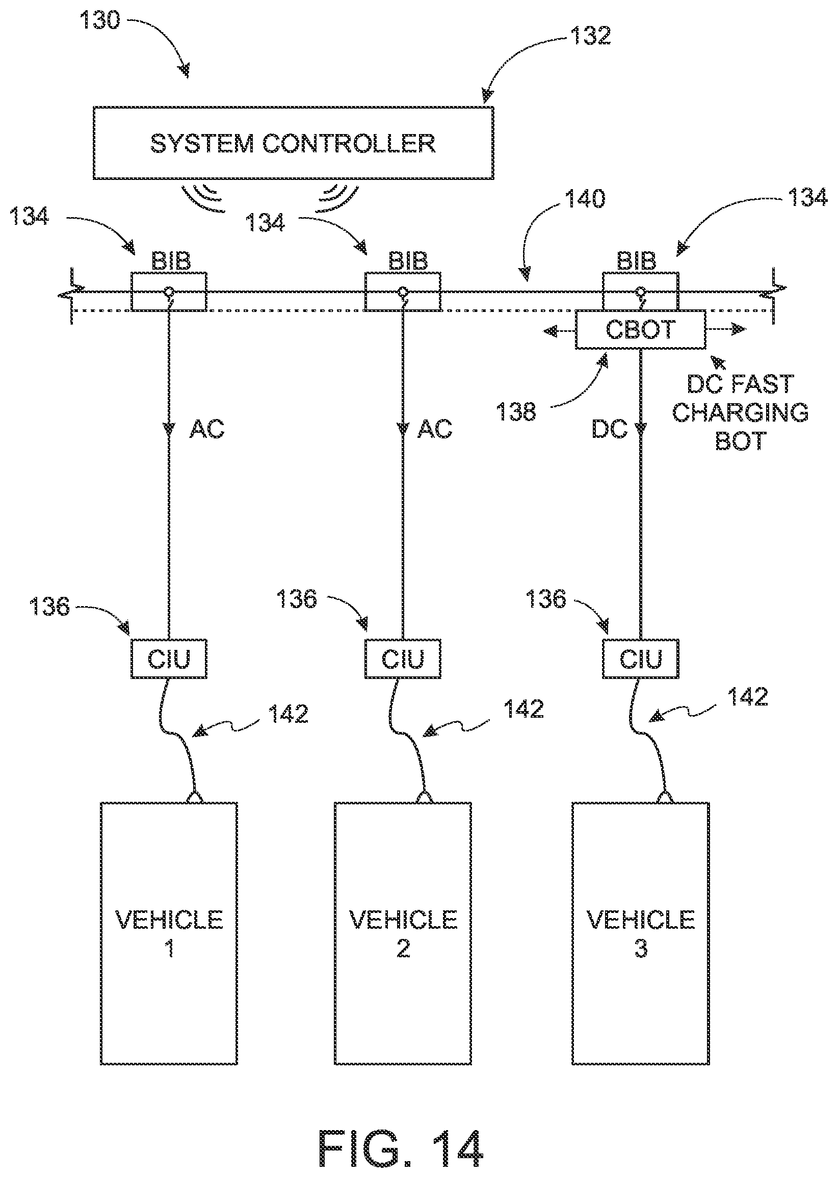 Patent US12583348 Figure 13 – Electric vehicle charging system with two stage DC charging
