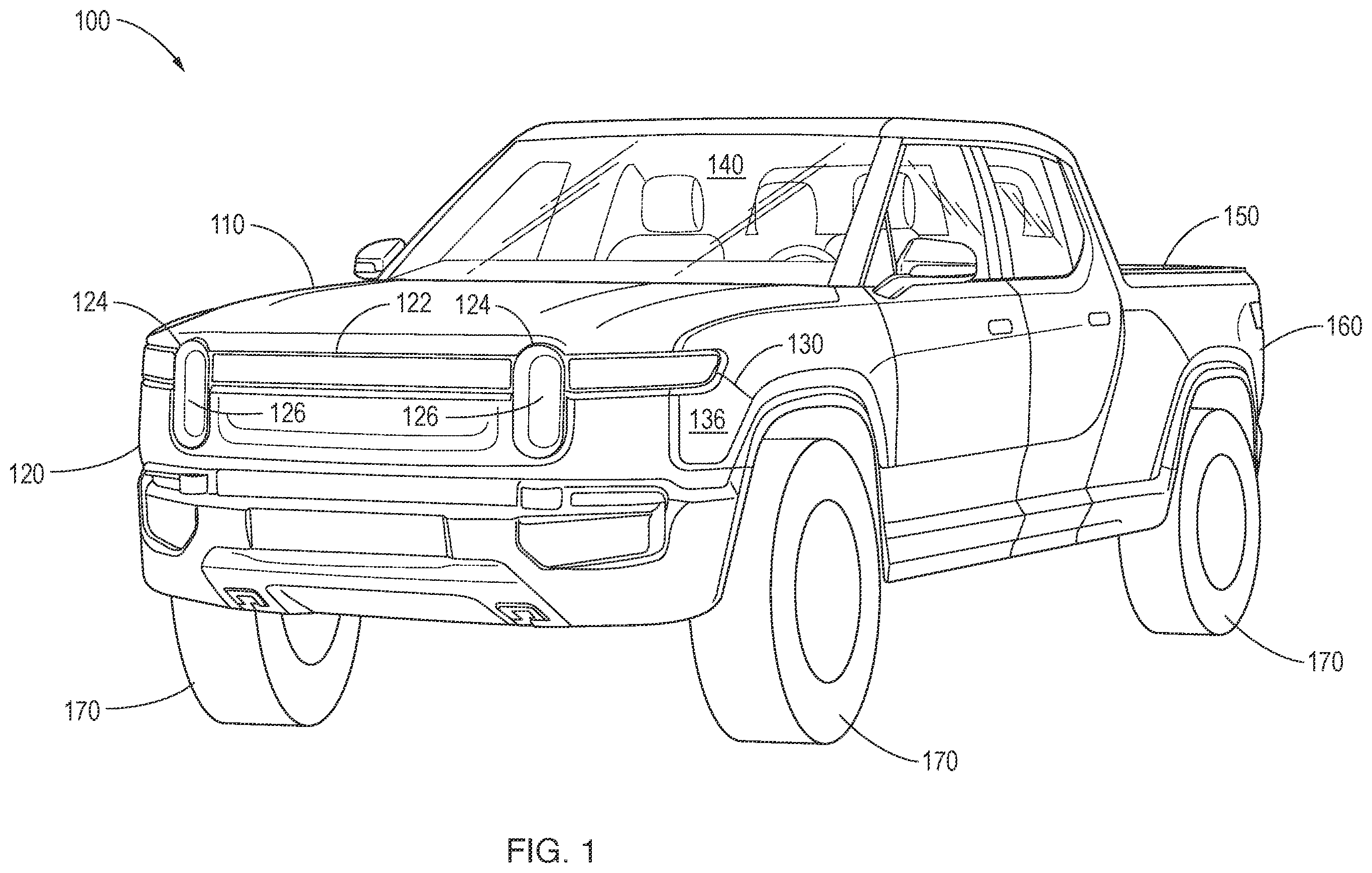 Patent US12583382 — Synchronized lighting for electric vehicles — Figure 1