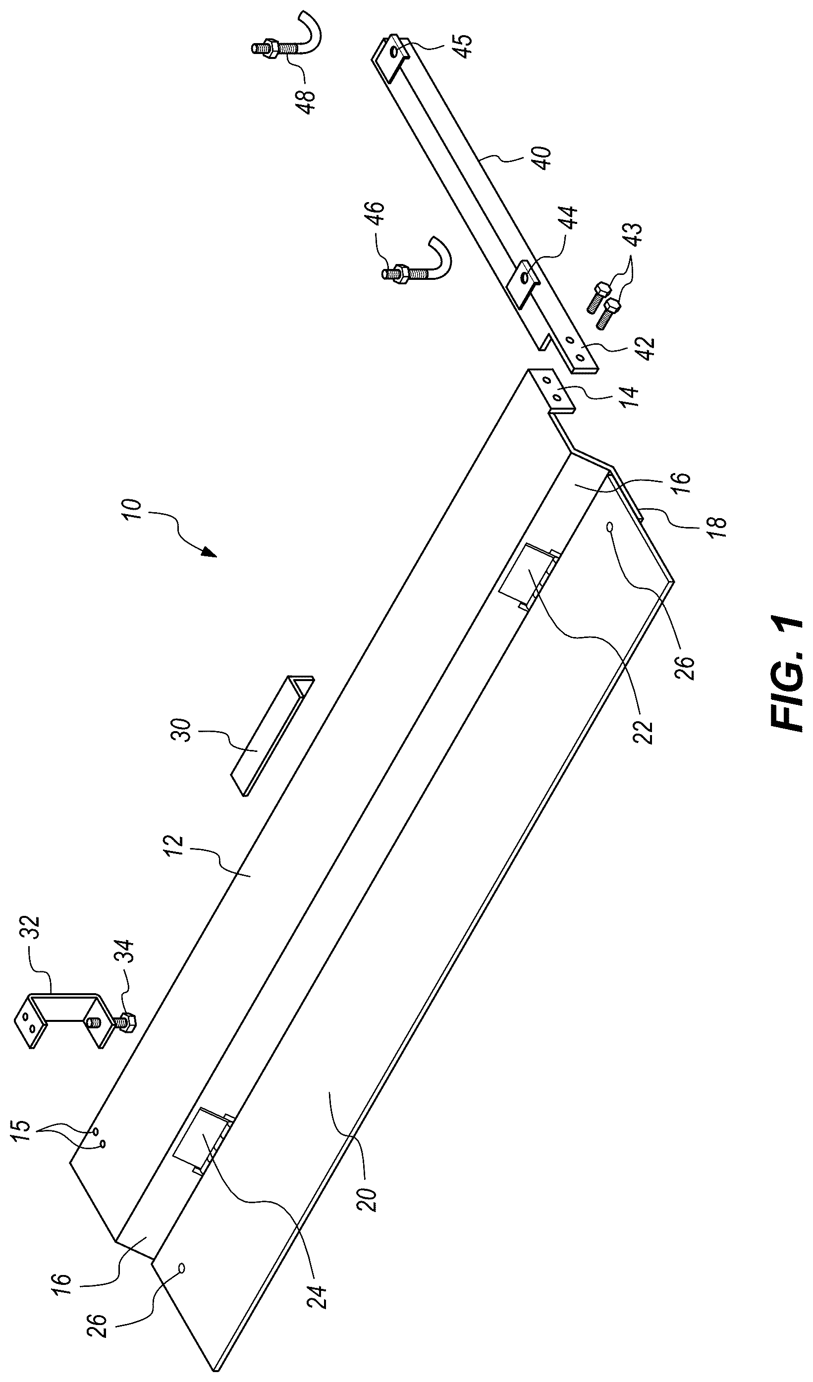 Patent US12583393 — Modular rack system for a pickup truck — Figure 1