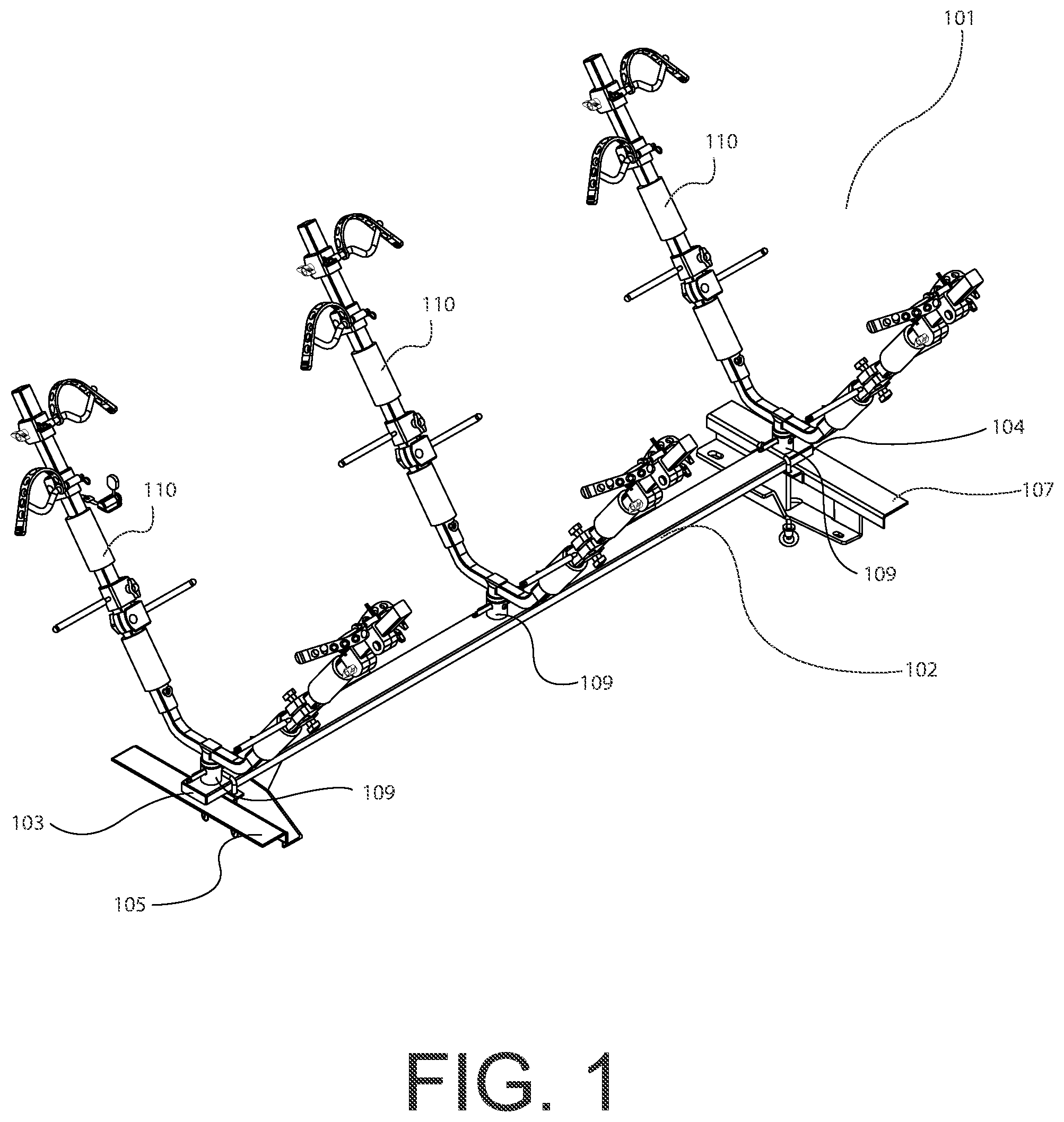 Patent US12583395 — Rail top cargo management system — Figure 1