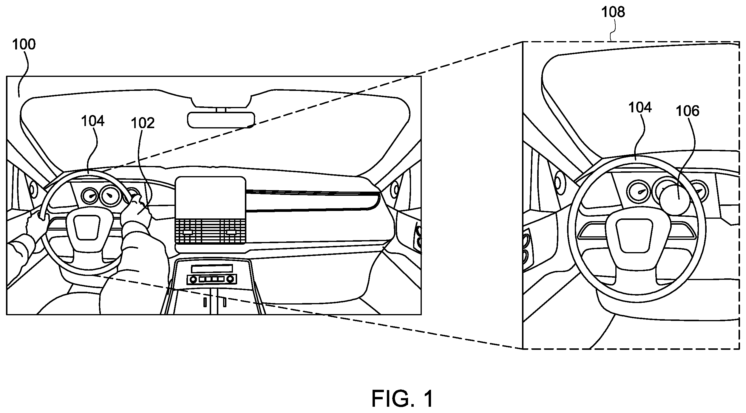 Patent US12583461 — Systems and methods for detecting driver behavior — Figure 1