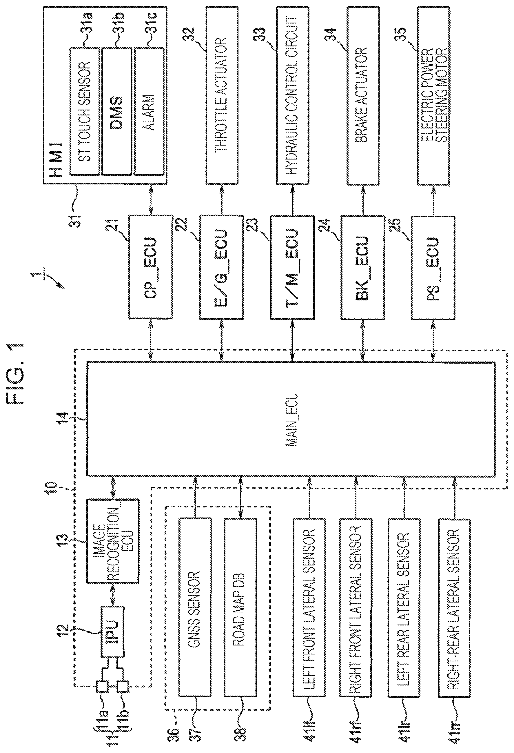 Patent US12583471 — Vehicle driving support apparatus — Figure 1