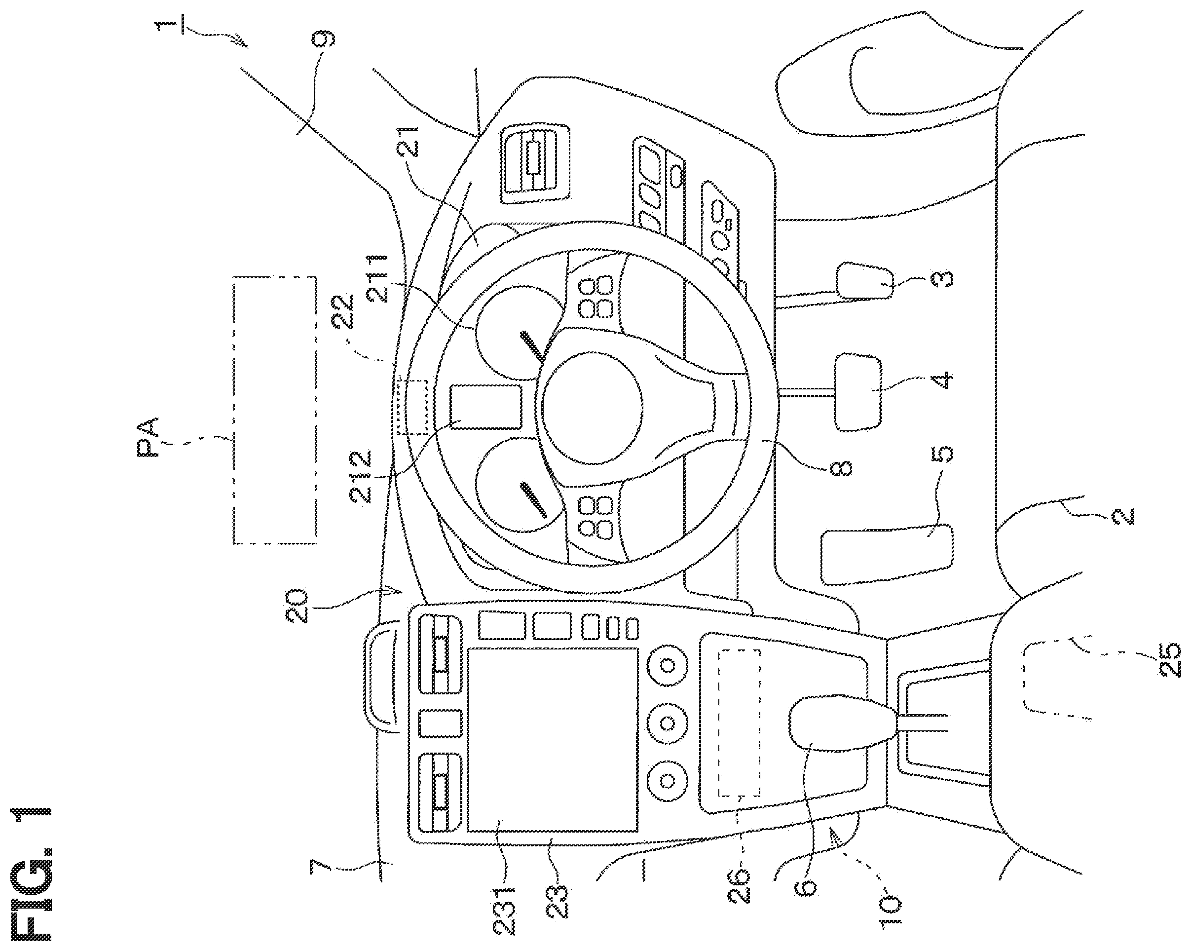 Patent US12583485 Figure 1 – Driving assistance device, driving assistance method, and non-transitory computer readable medium storing driving assistance program