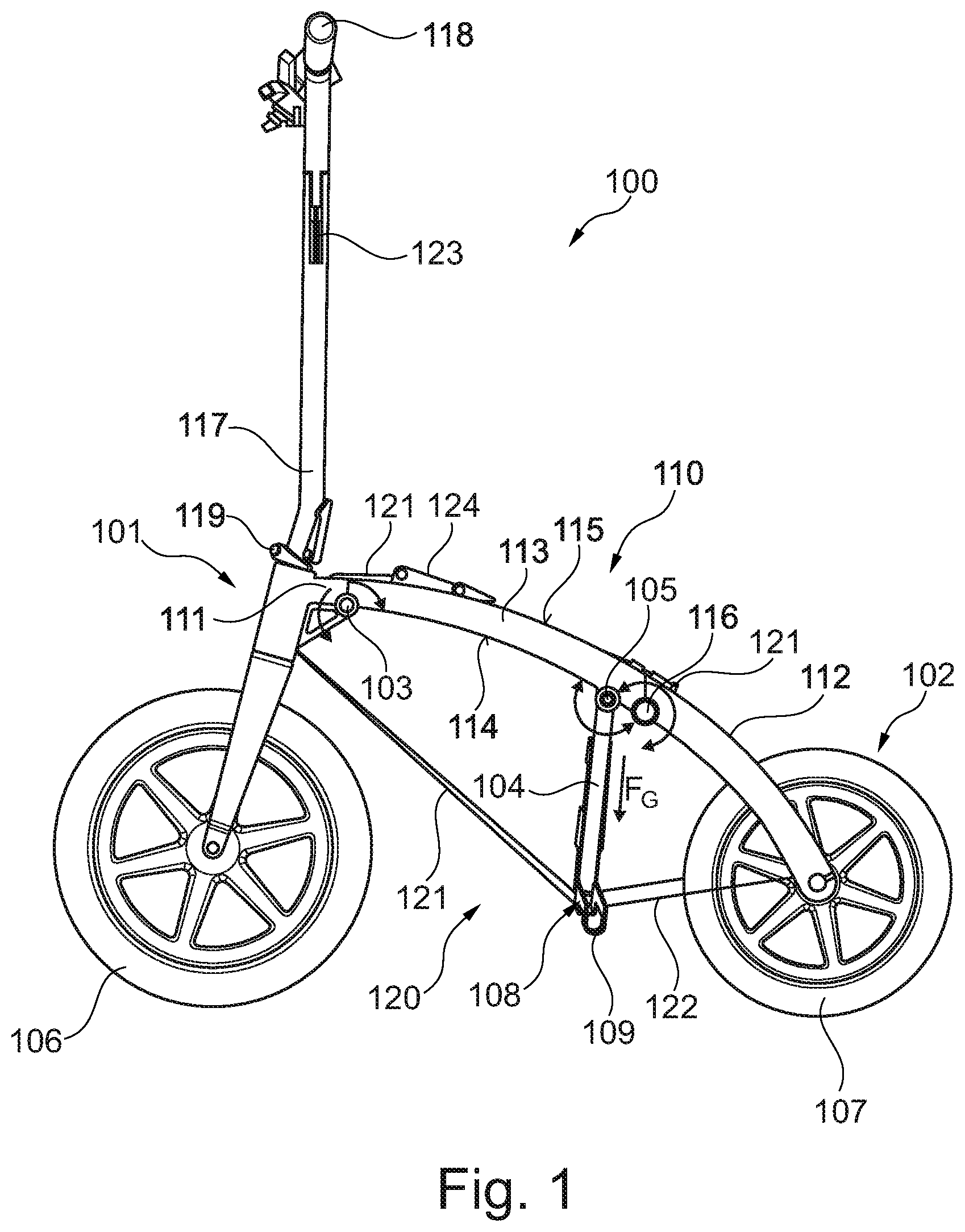 Patent US12583552 — Alpine bicycle — Figure 1