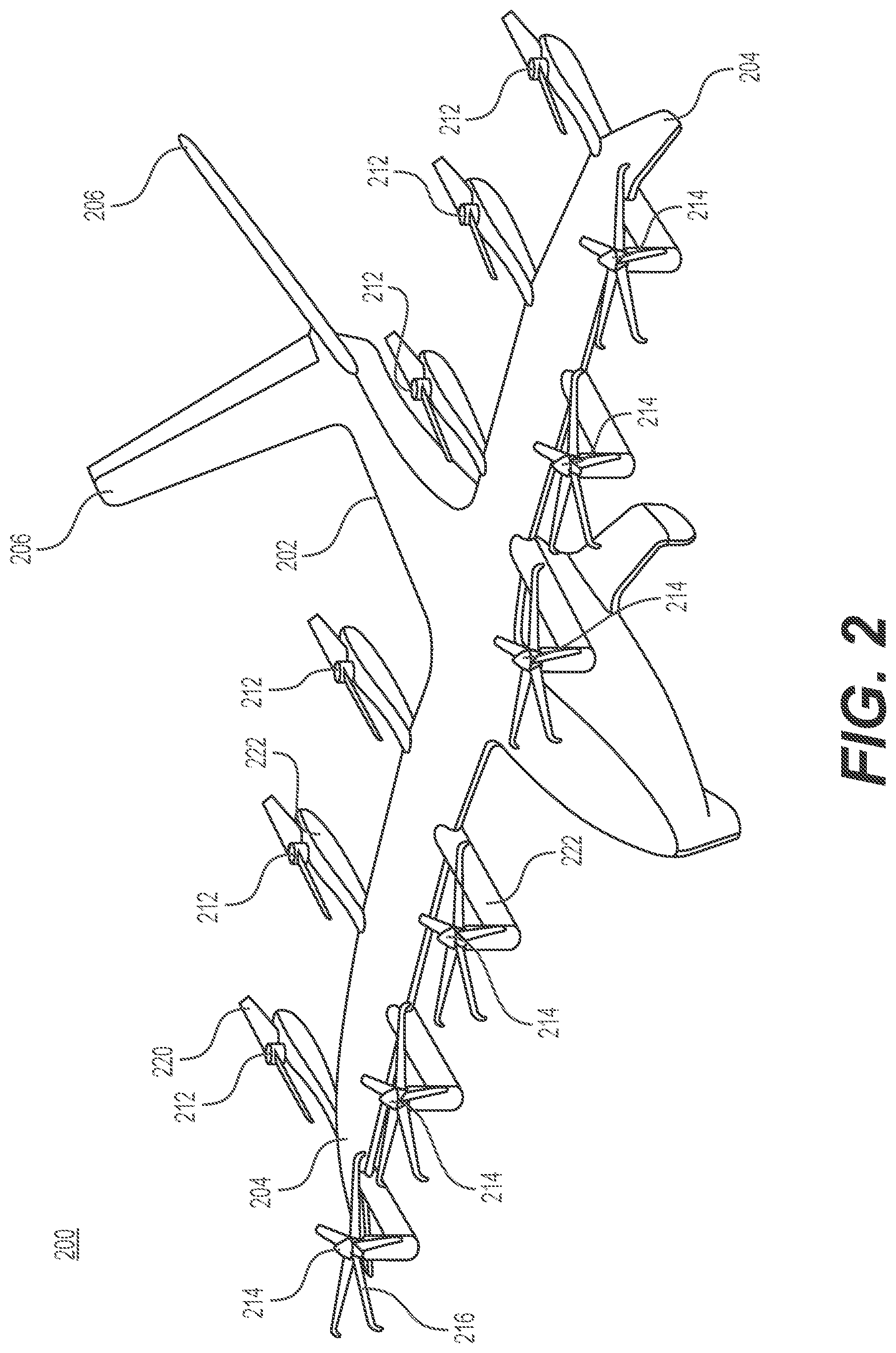 Patent US12583593 Figure 2 – Systems and methods for oil maintenance in gearboxes for eVTOL aircraft