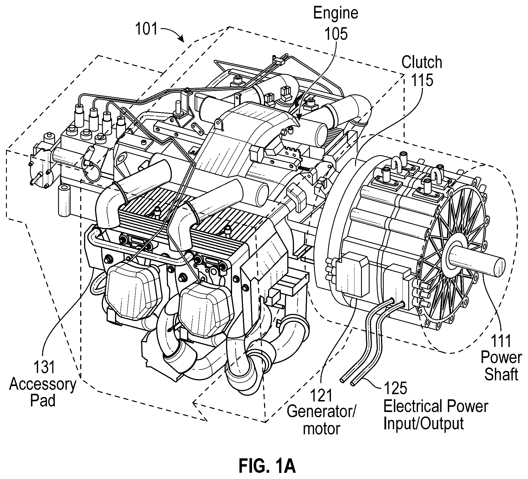 Patent US12583607 — Simultaneous air cooling of multiple elements of a hybrid powerplant — Figure 1