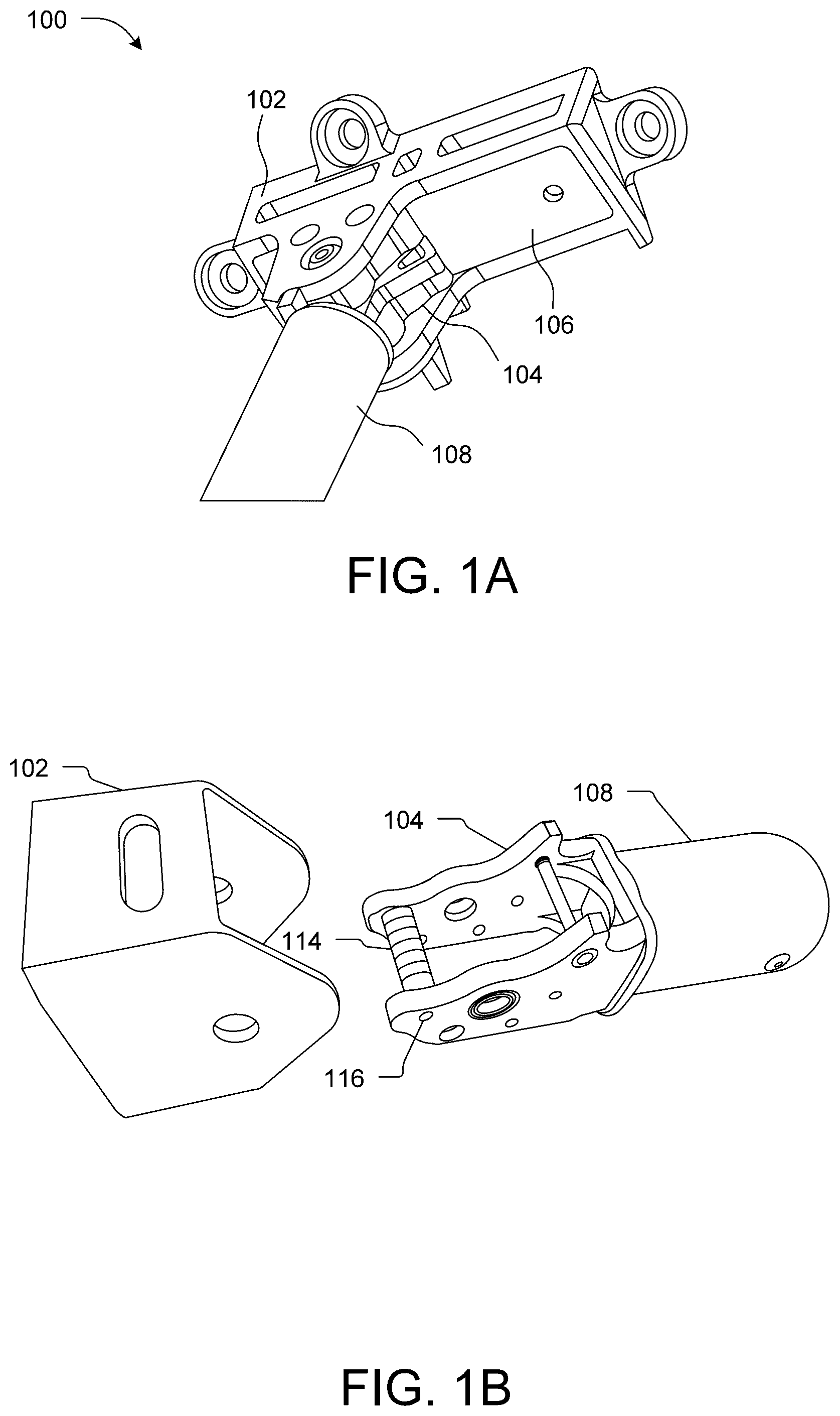 Patent US12583634 — Aggregate toggling between deployed and folded position by deflection of a plate spring — Figure 1