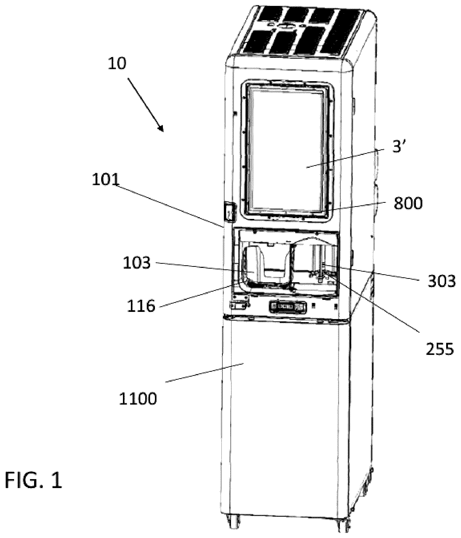 Patent US12583727 — Automated cleaning system for a beverage dispenser — Figure 1