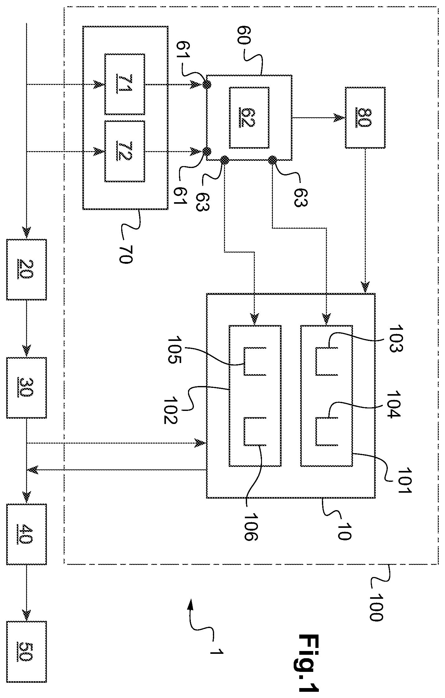 Patent US12583764 — PFAS treatment process for liquid effluent — Figure 1