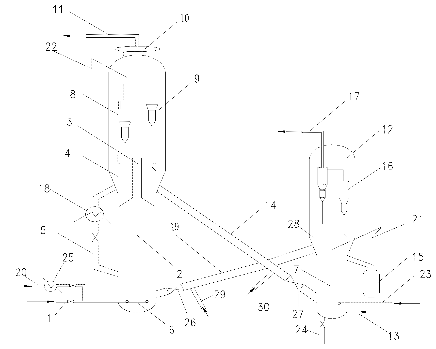 Patent US12583804 — Process of converting methanol to olefins — Figure 1