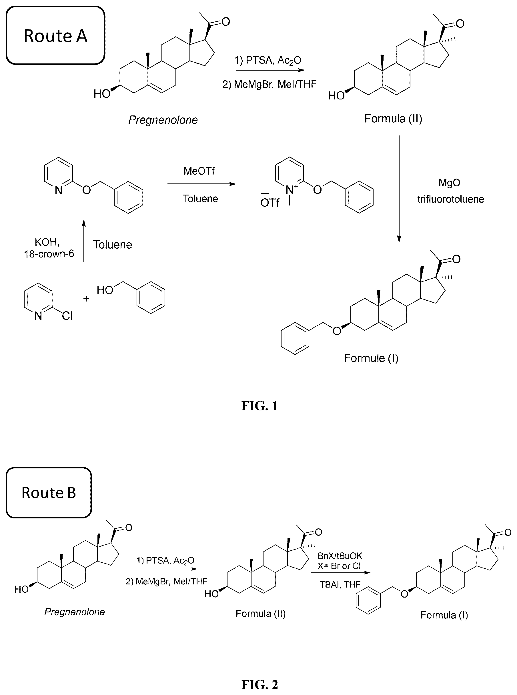Patent US12583884 — 3beta-(benzyloxy)-17alpha-methyl-pregn-5-en-20-one for use in the treatment of cognitive disorders — Figure 1
