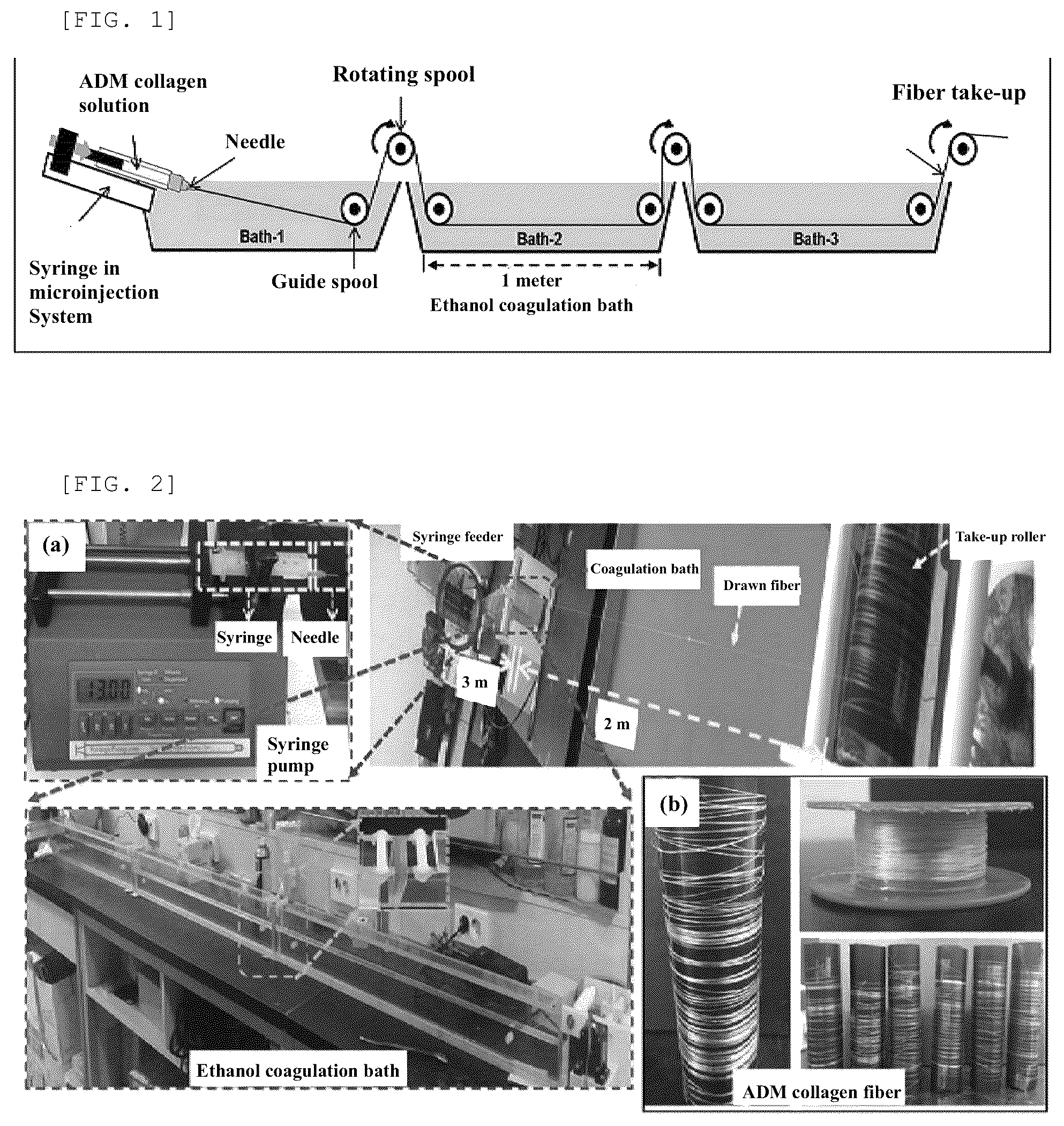 Patent US12583909 — Method of producing ADM collagen fiber, ADM collagen fiber produced using method, and apparatus for producing ADM collagen fiber — Figure 1