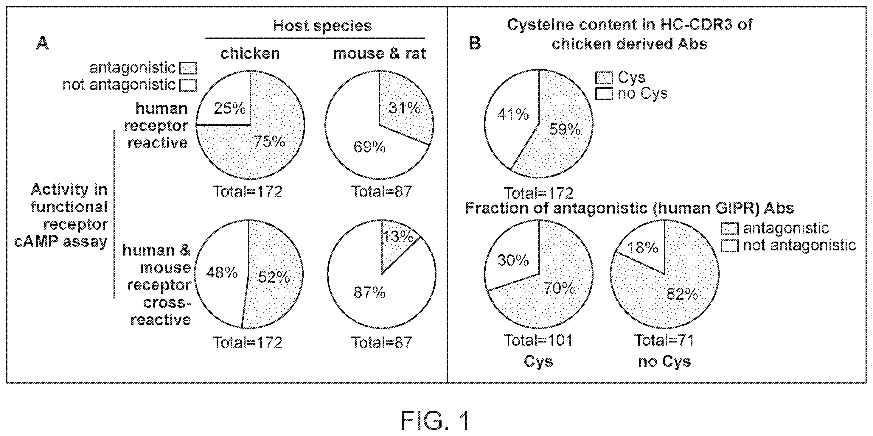 Patent US12583930 — Human glucose-dependent insulinotropic polypeptide receptor (GIPR) antibodies and methods of use thereof to inhibit GIP receptor and signaling — Figure 1