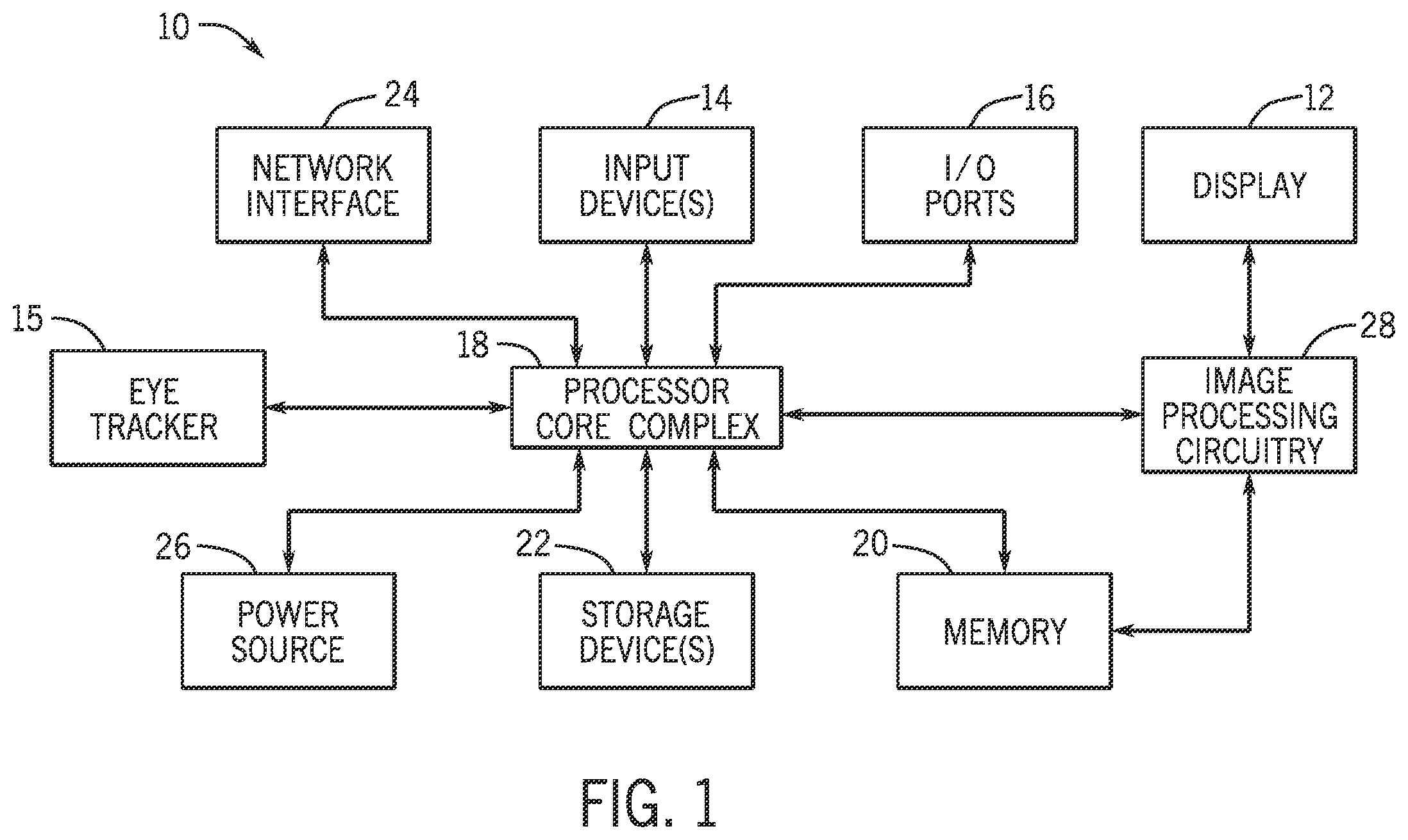Patent US12586149 — Mixed reality recording of foveated display content systems and methods — Figure 1