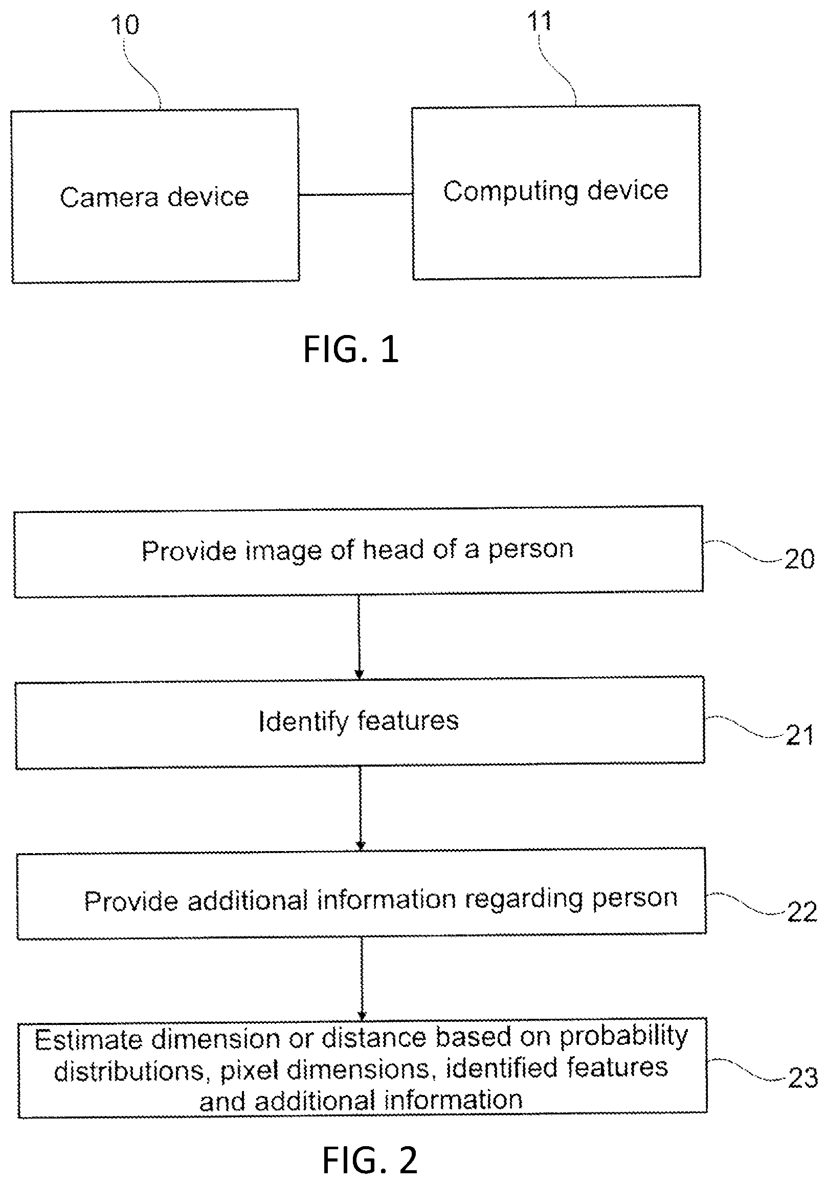 Patent US12586229 — Computer implemented methods and devices for determining dimensions and distances of head features — Figure 1