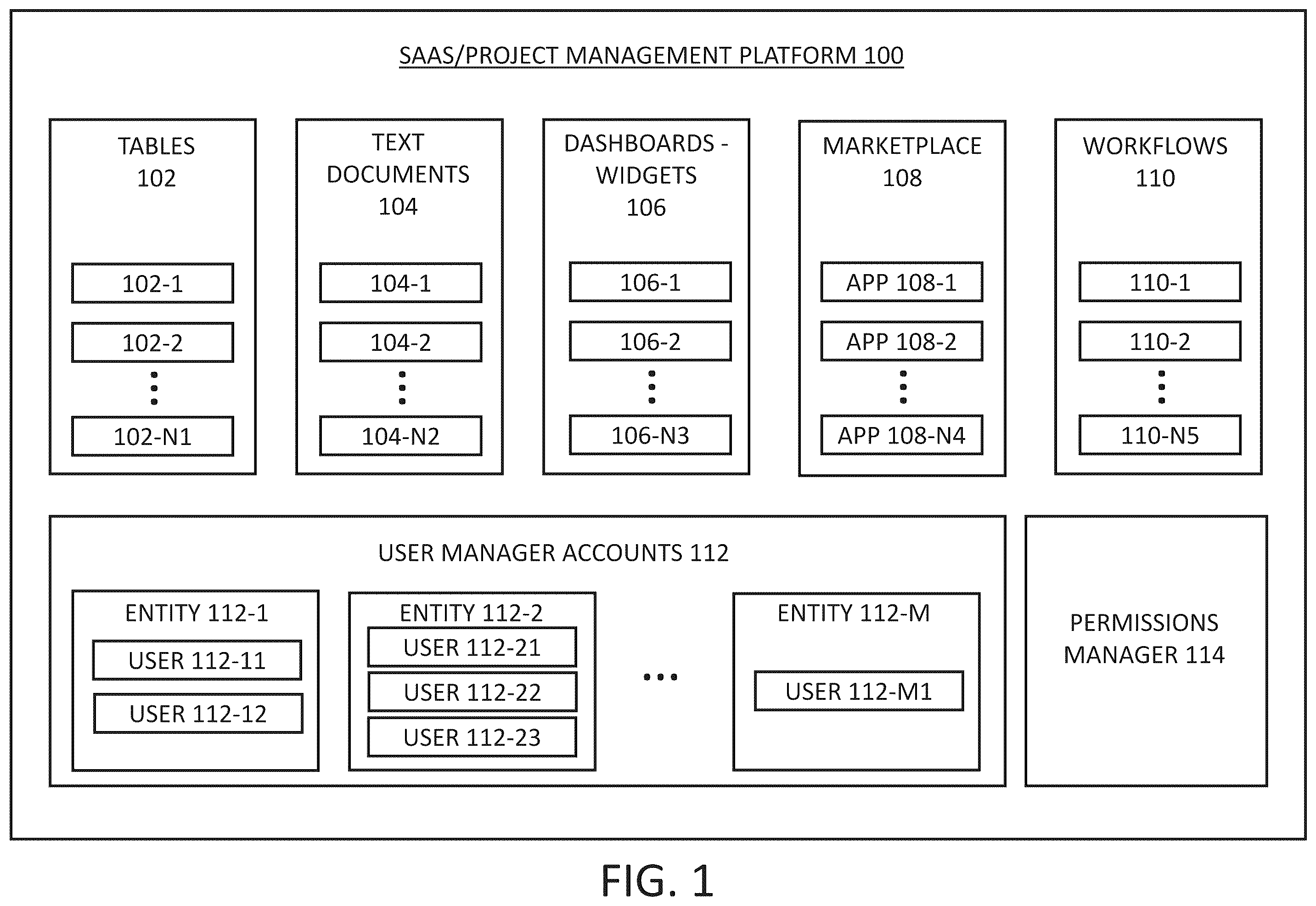 Patent US12586268 — Digital processing systems and methods for enhanced data representation — Figure 1