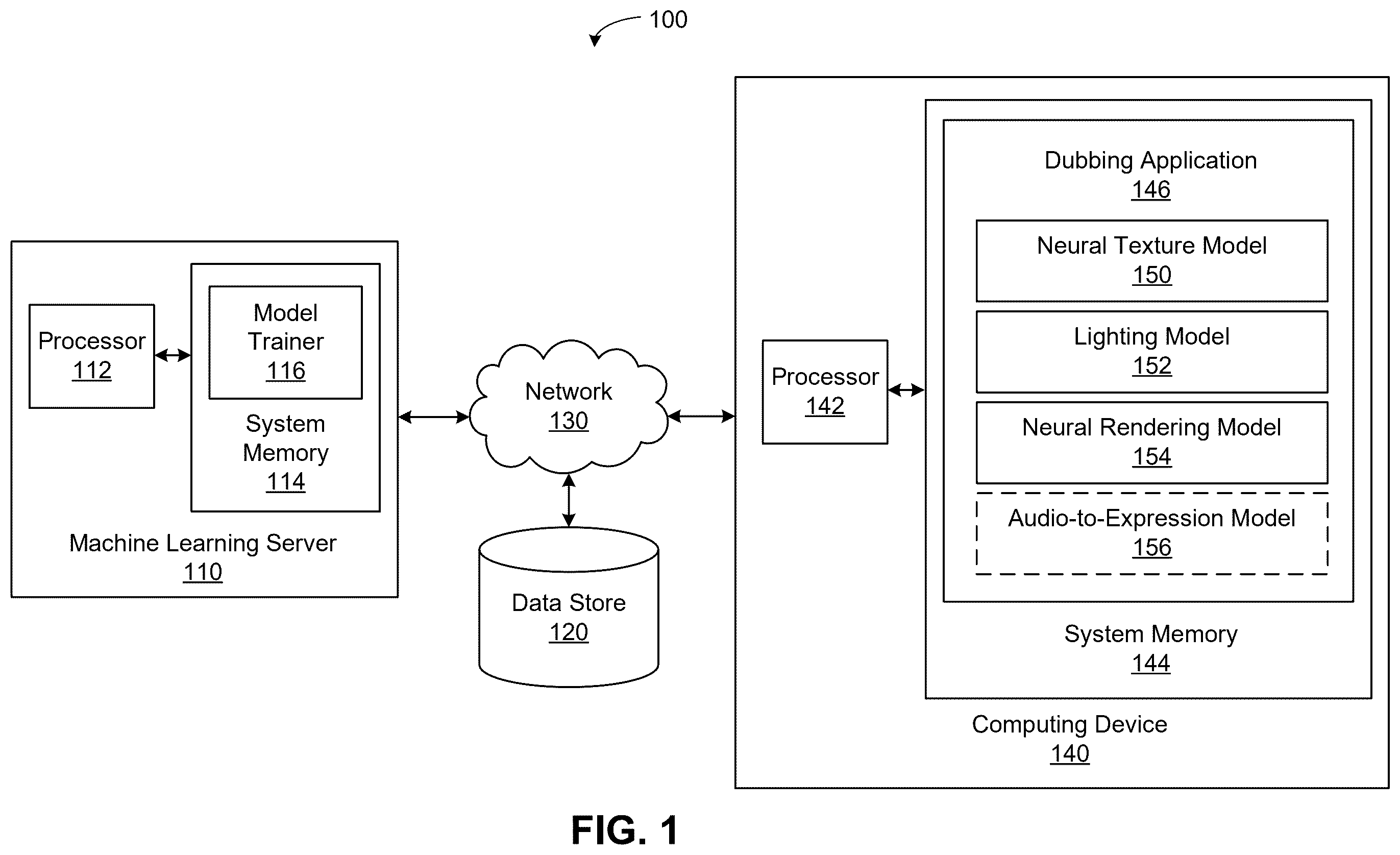 Patent US12586280 — Techniques for generating dubbed media content items — Figure 1