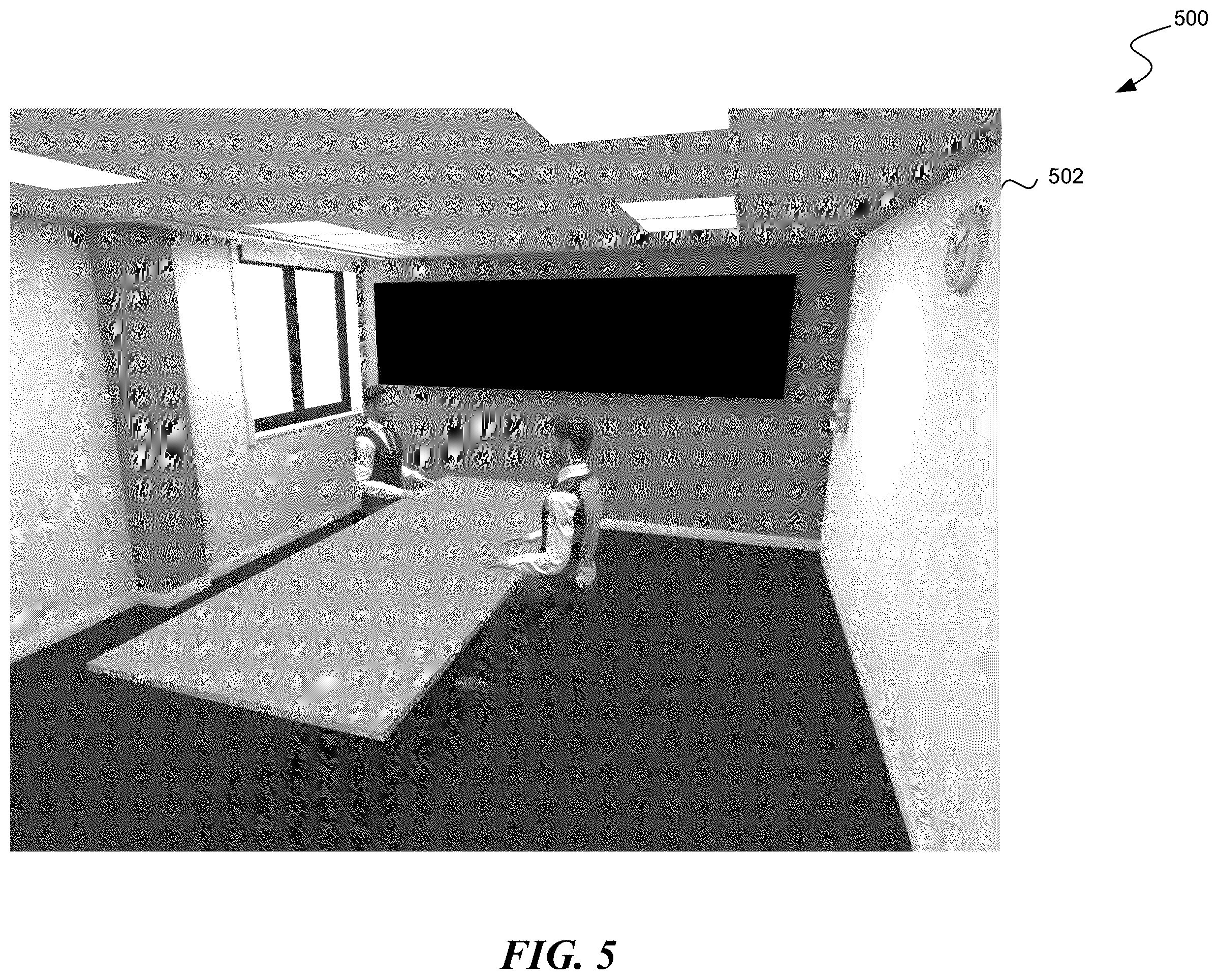 Patent US12586326 Figure 7 – Mapping a real-world room for a shared artificial reality environment