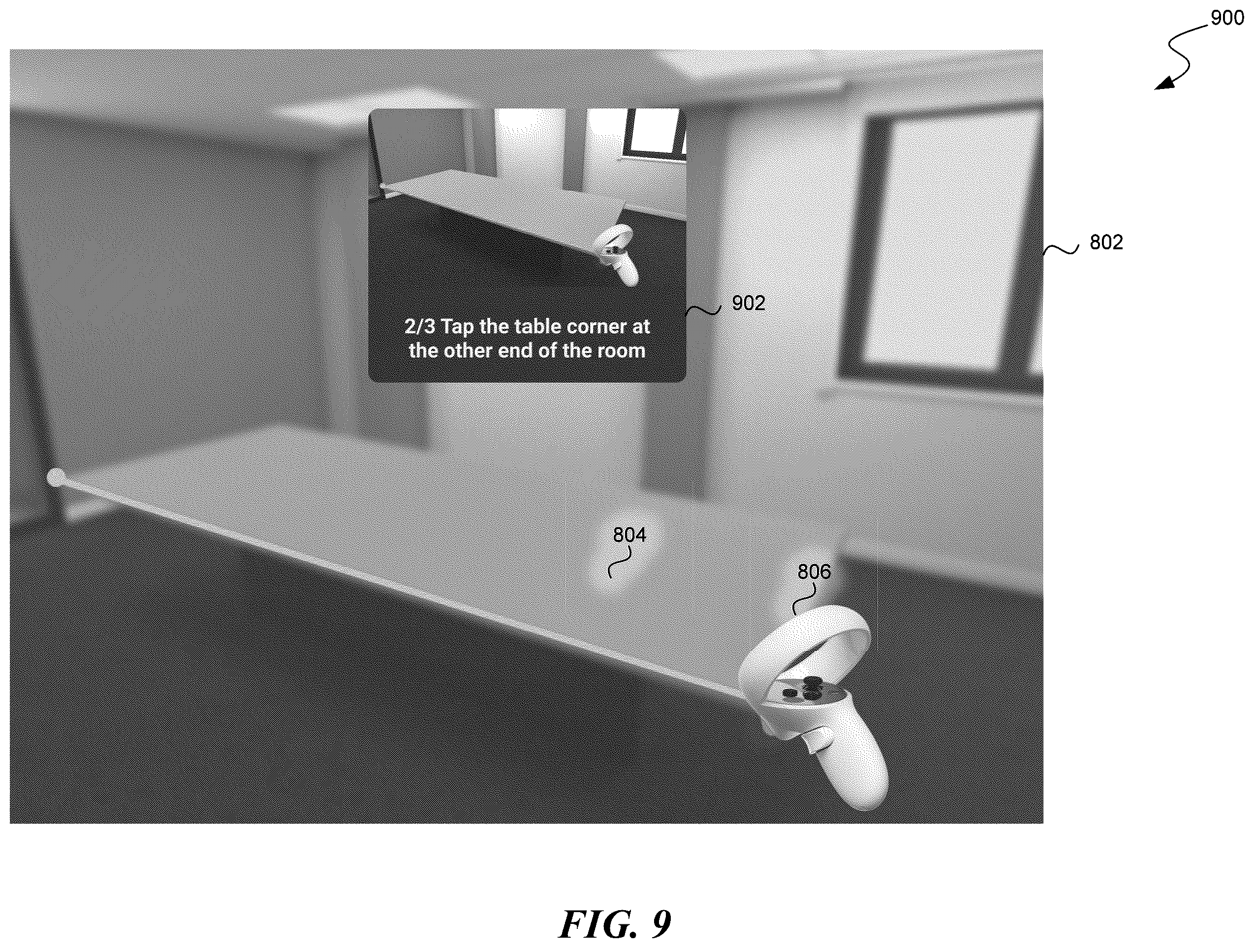 Patent US12586326 Figure 11 – Mapping a real-world room for a shared artificial reality environment