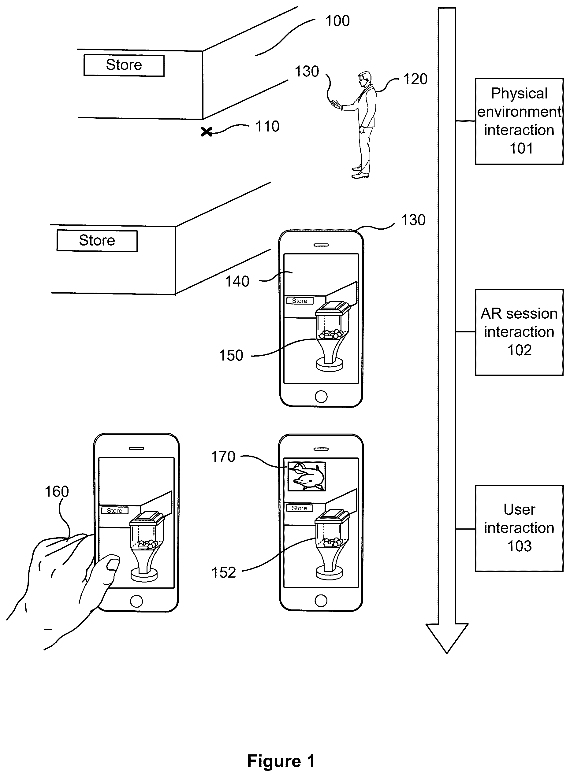 Patent US12586328 Figure 1 – Location-based digital token management systems, methods, and apparatus