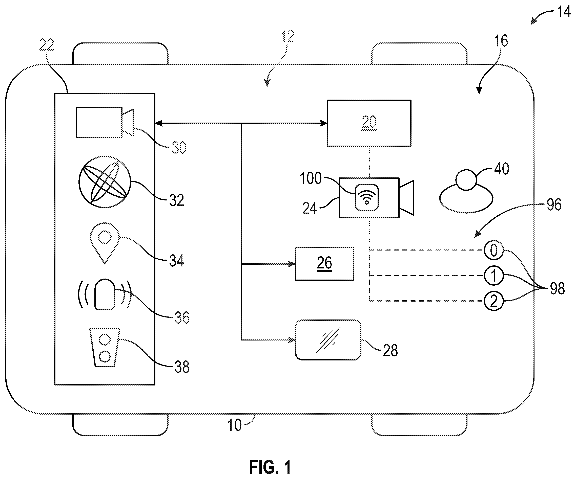 Patent US12586370 Figure 1 – Vehicle image analysis system for a peripheral camera