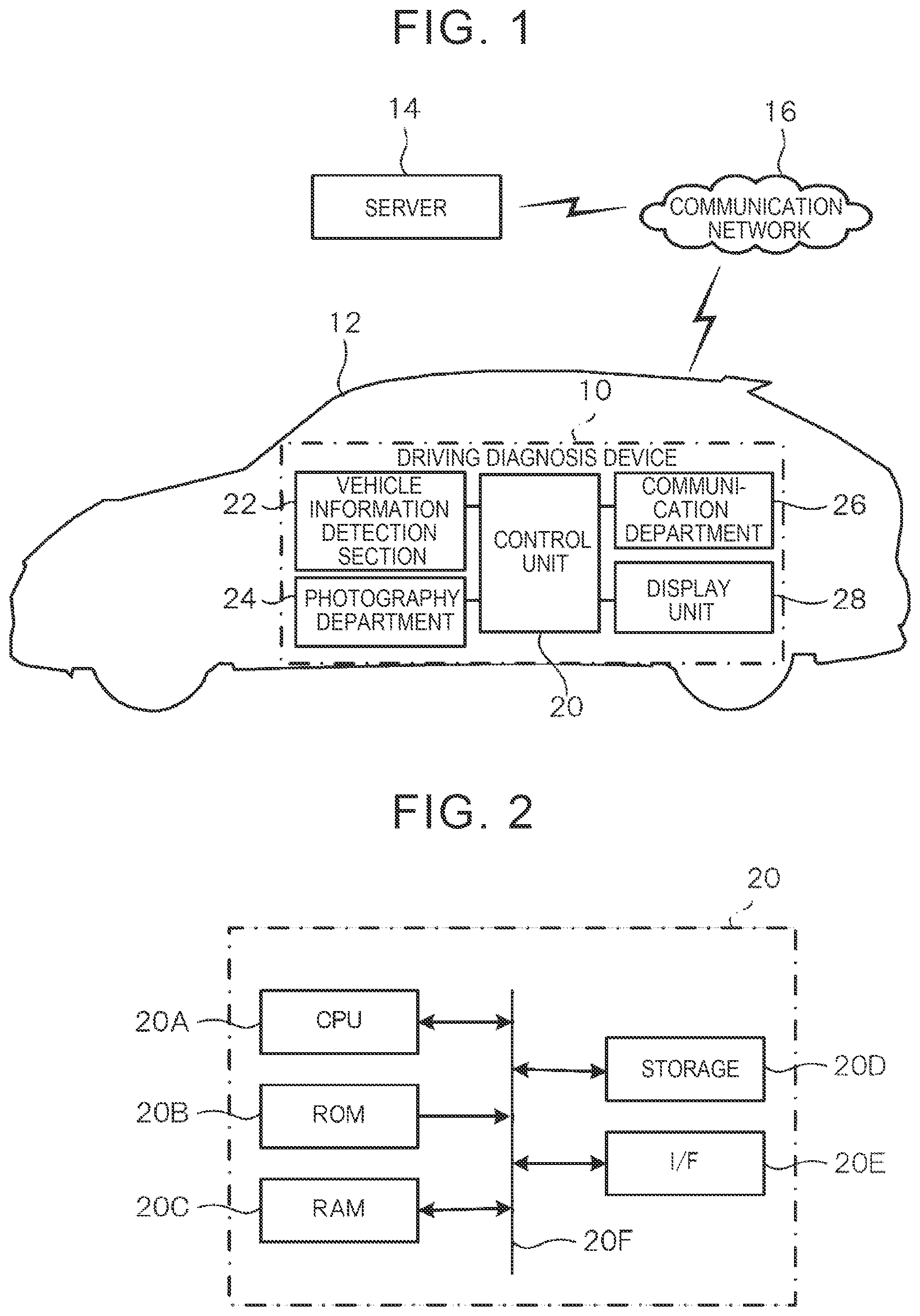 Patent US12586424 — Driving diagnosis device — Figure 1