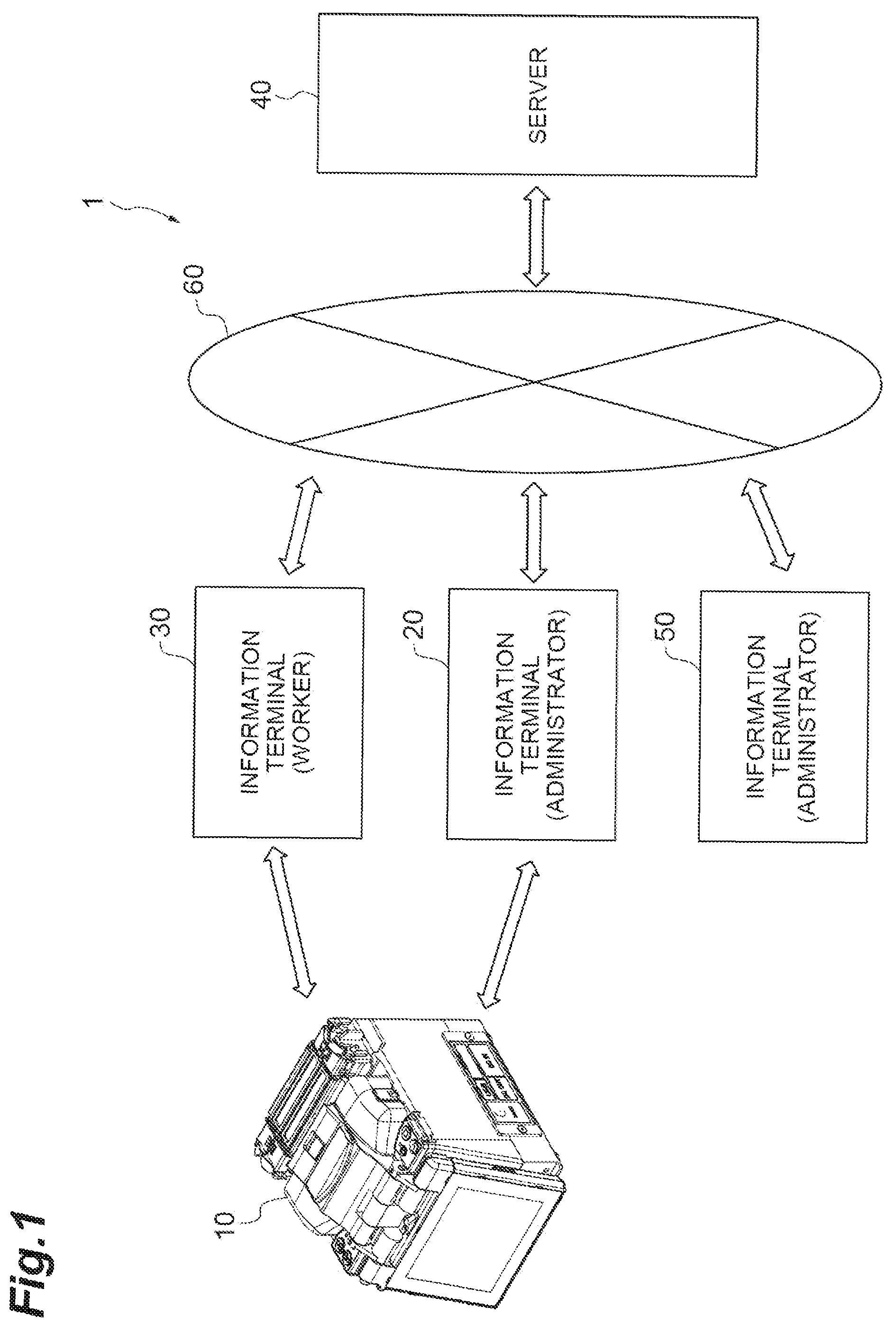 Patent US12586429 — Fusion splicing system, operation control method for fusion splicer, and server — Figure 1