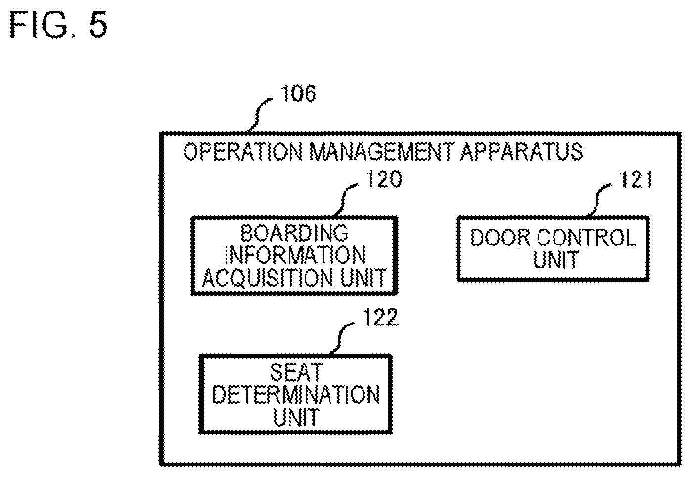 Patent US12586430 Figure 5 – Operation management system, operation management apparatus, operation management method, and non-transitory storage medium