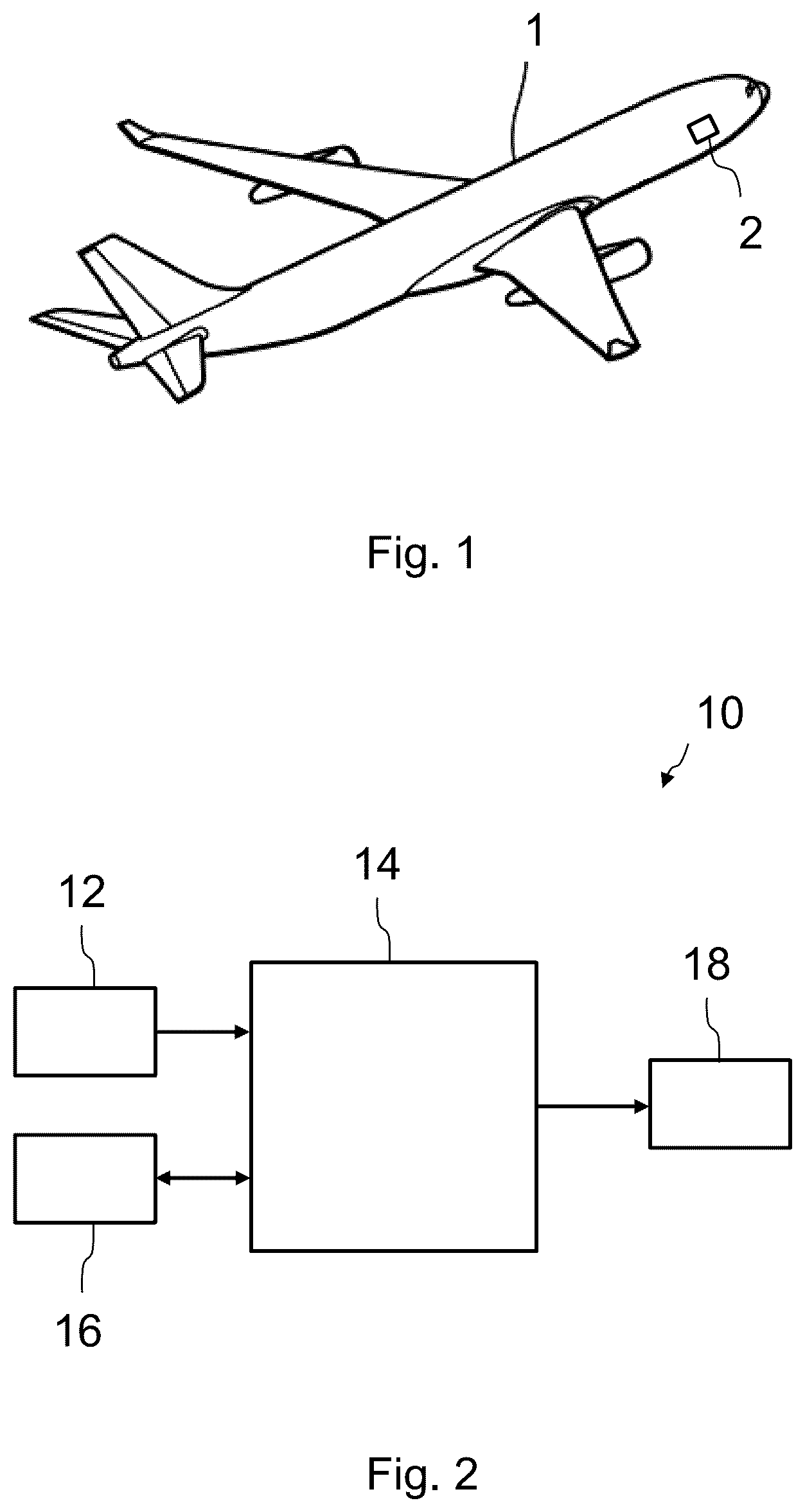 Patent US12586476 — Method and system for automatically guiding an aircraft to a landing runway — Figure 1