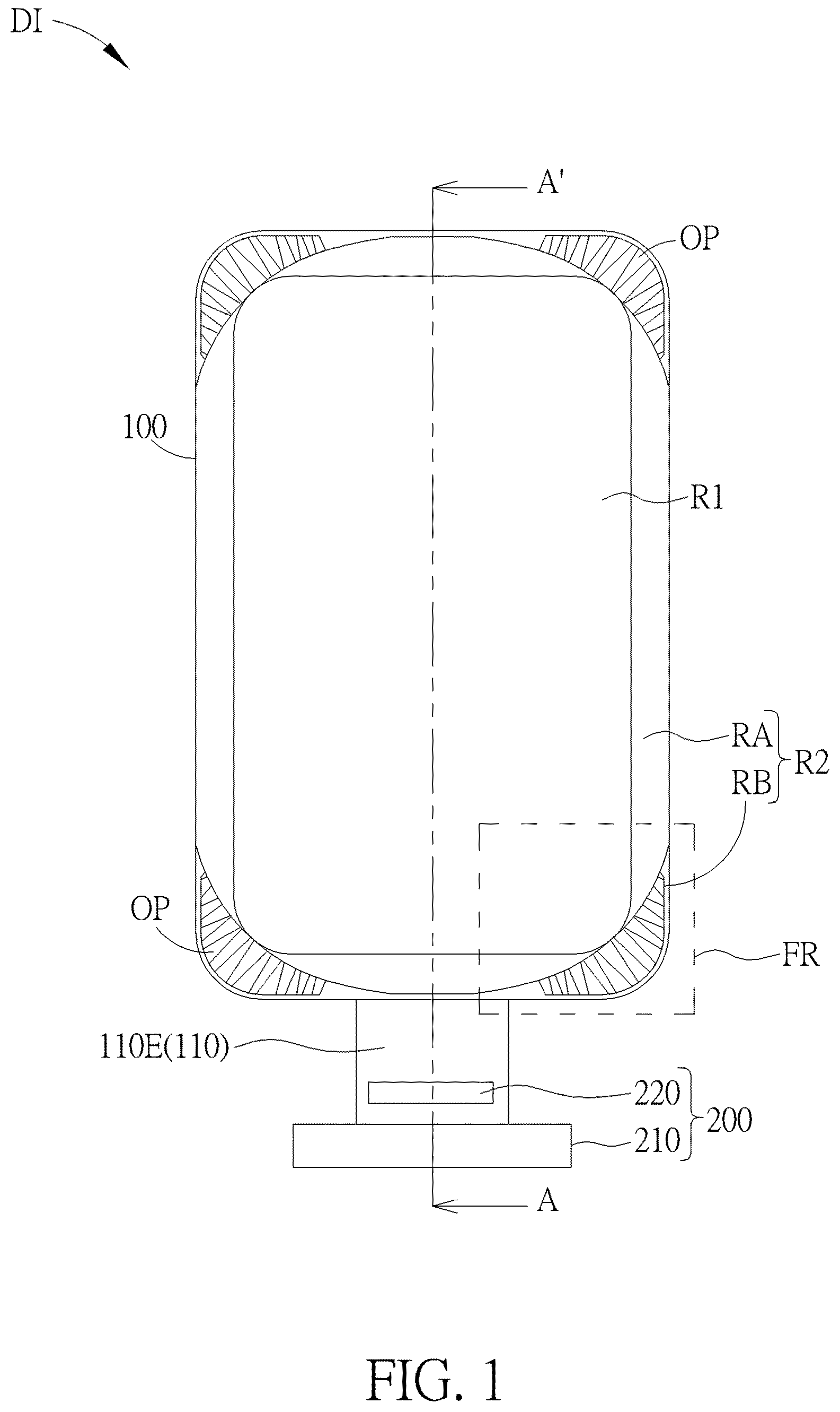 Patent US12586499 — Display device — Figure 1