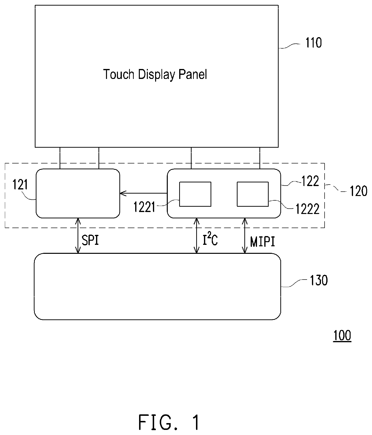 Patent US12586502 — Integrated driving device and operation method thereof — Figure 1