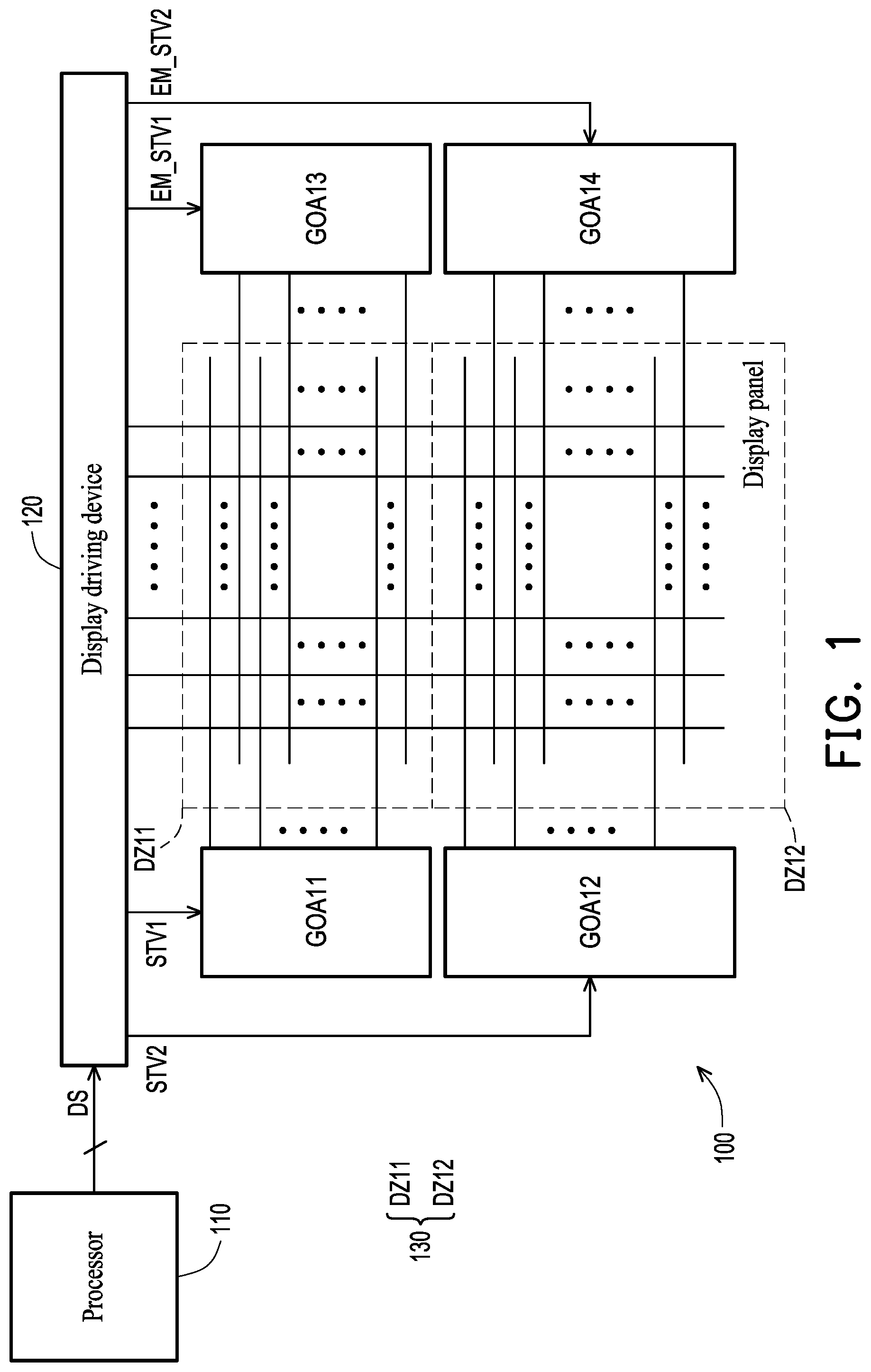 Patent US12586509 — Display apparatus, display driving device and driving method — Figure 1
