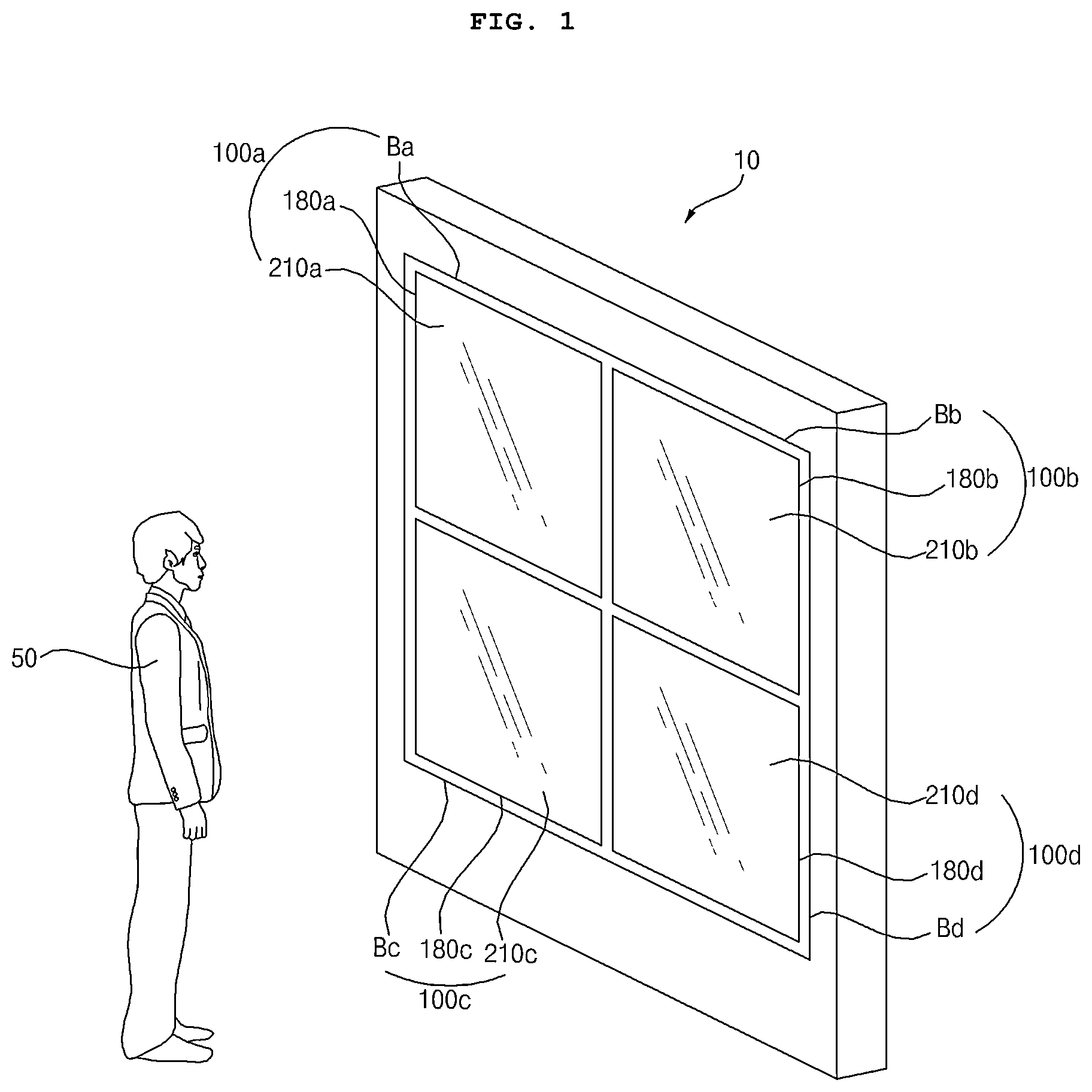 Patent US12586517 — Image display apparatus, and video wall including the same — Figure 1