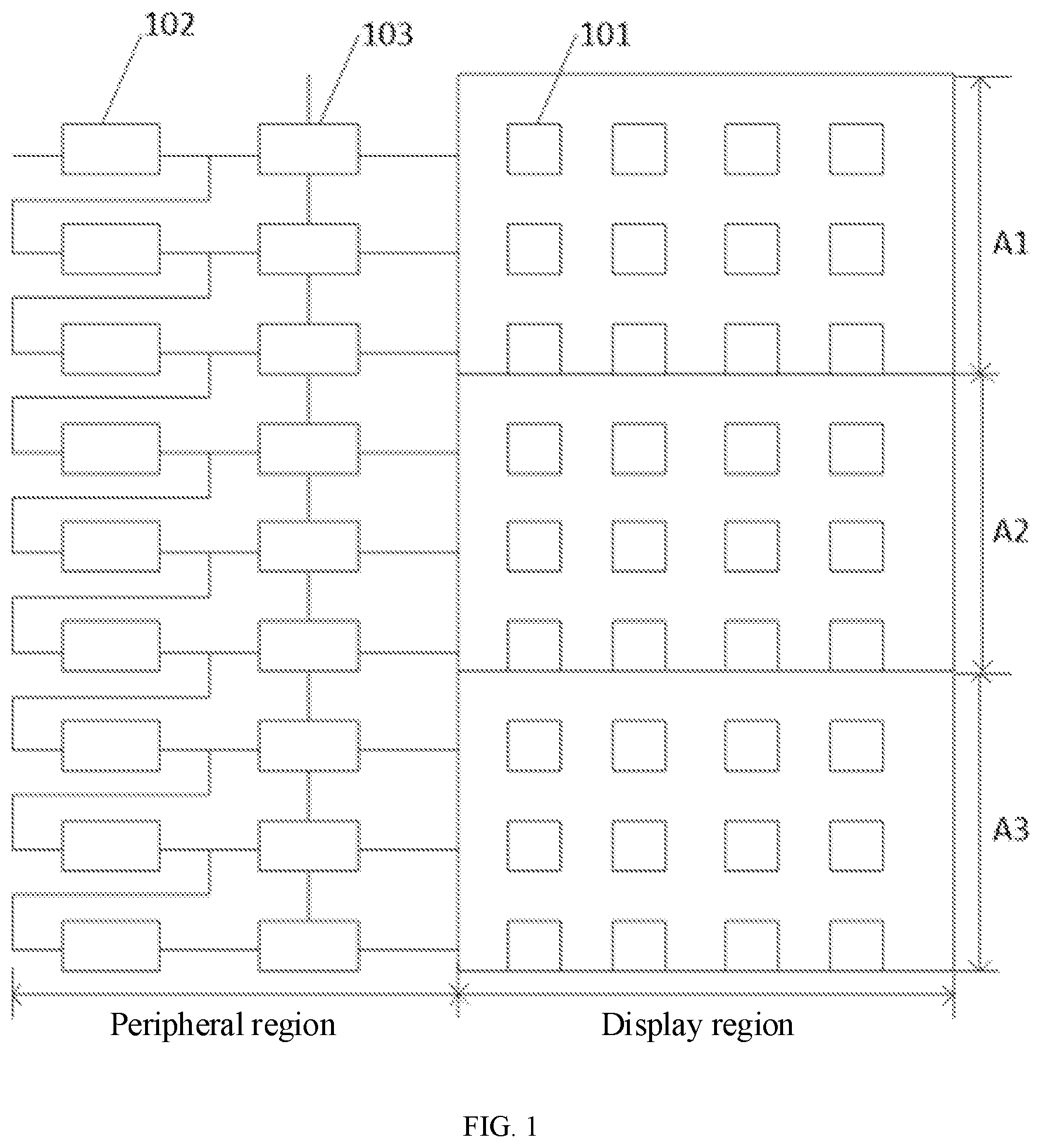 Patent US12586521 — Display panel, display device, and method for driving display panel — Figure 1