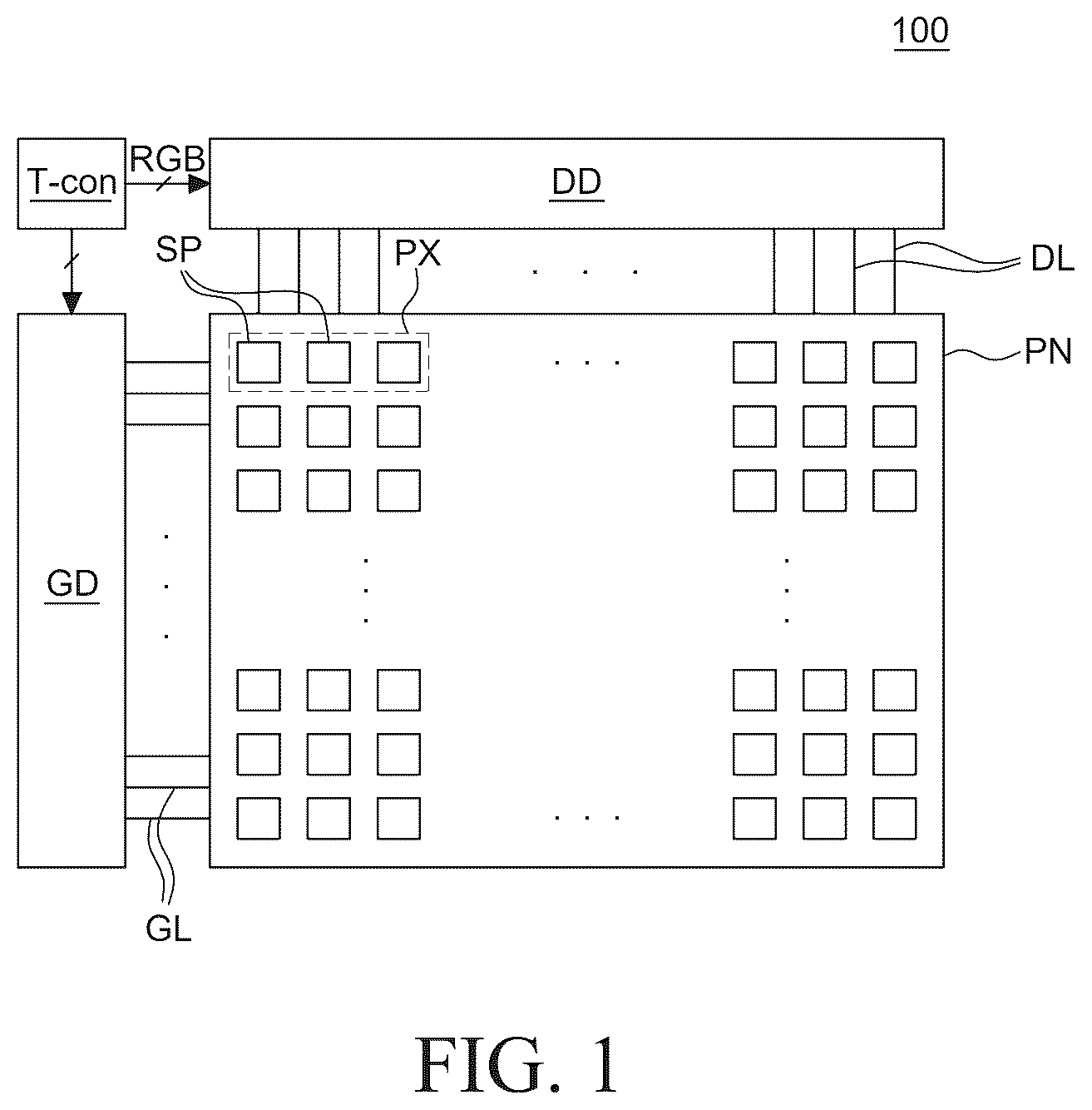 Patent US12586529 Figure 1 – Display apparatus