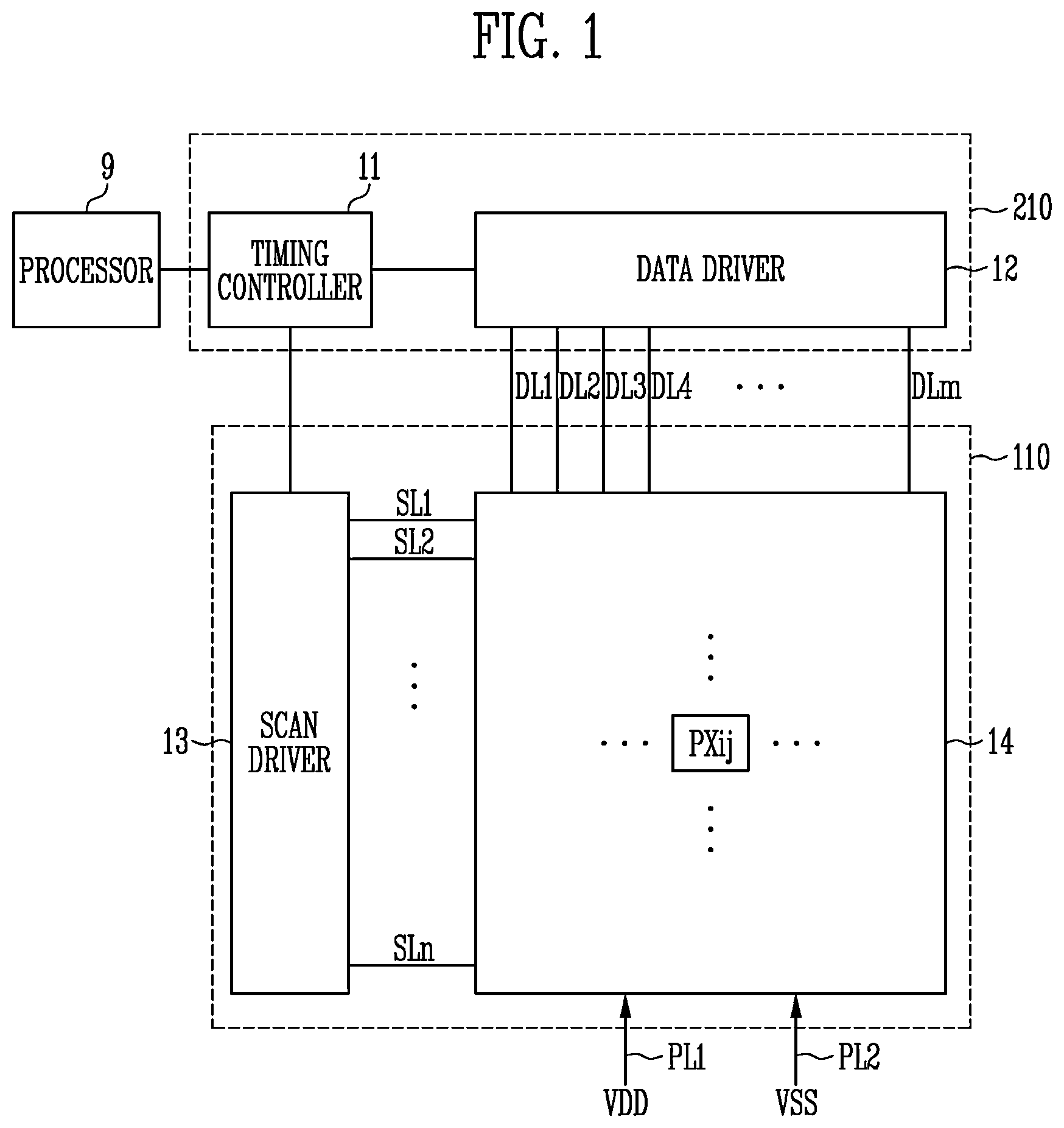Patent US12586530 — Pixel and display device including the same, and electronic device — Figure 1