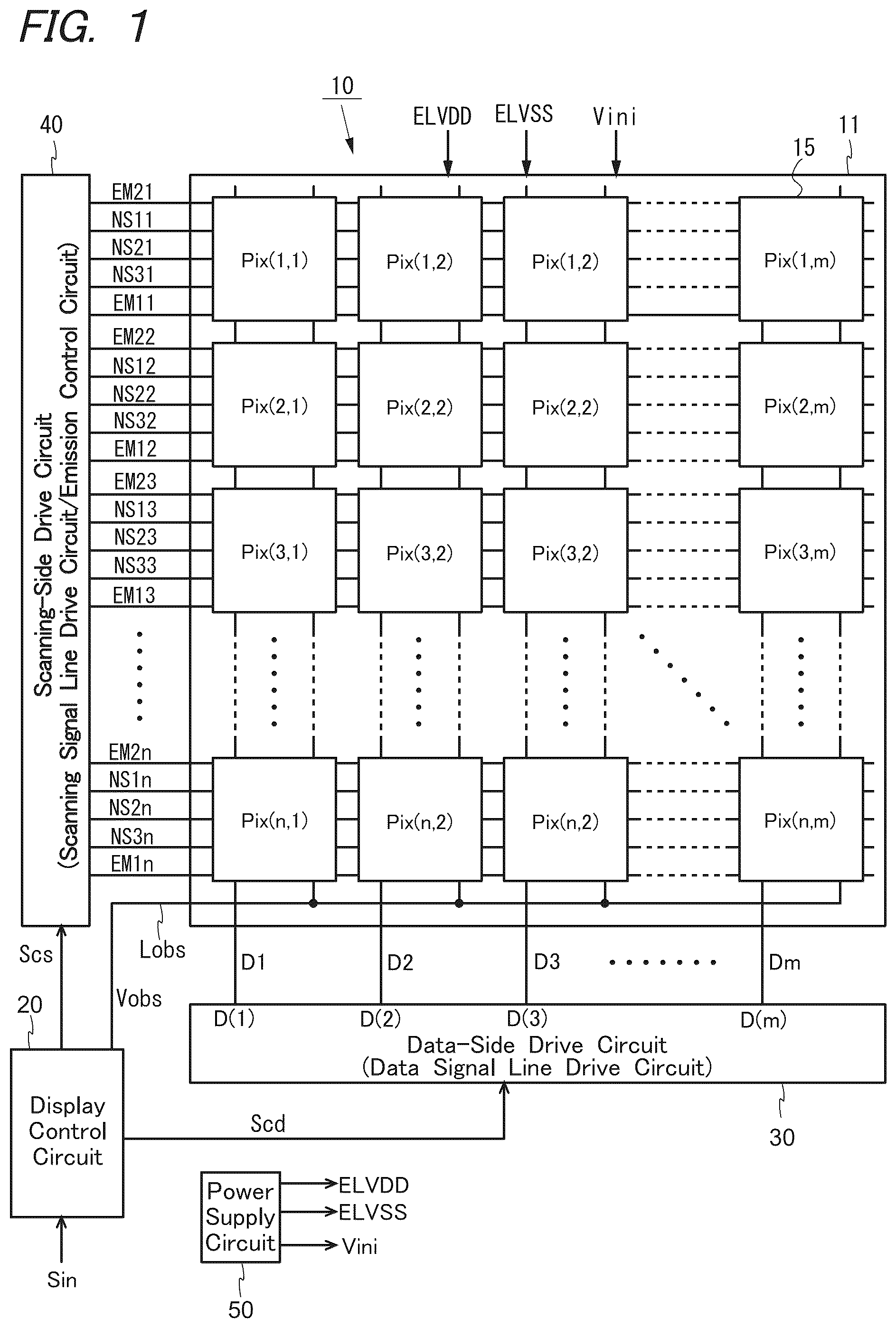 Patent US12586531 — Display device and method for driving same — Figure 1