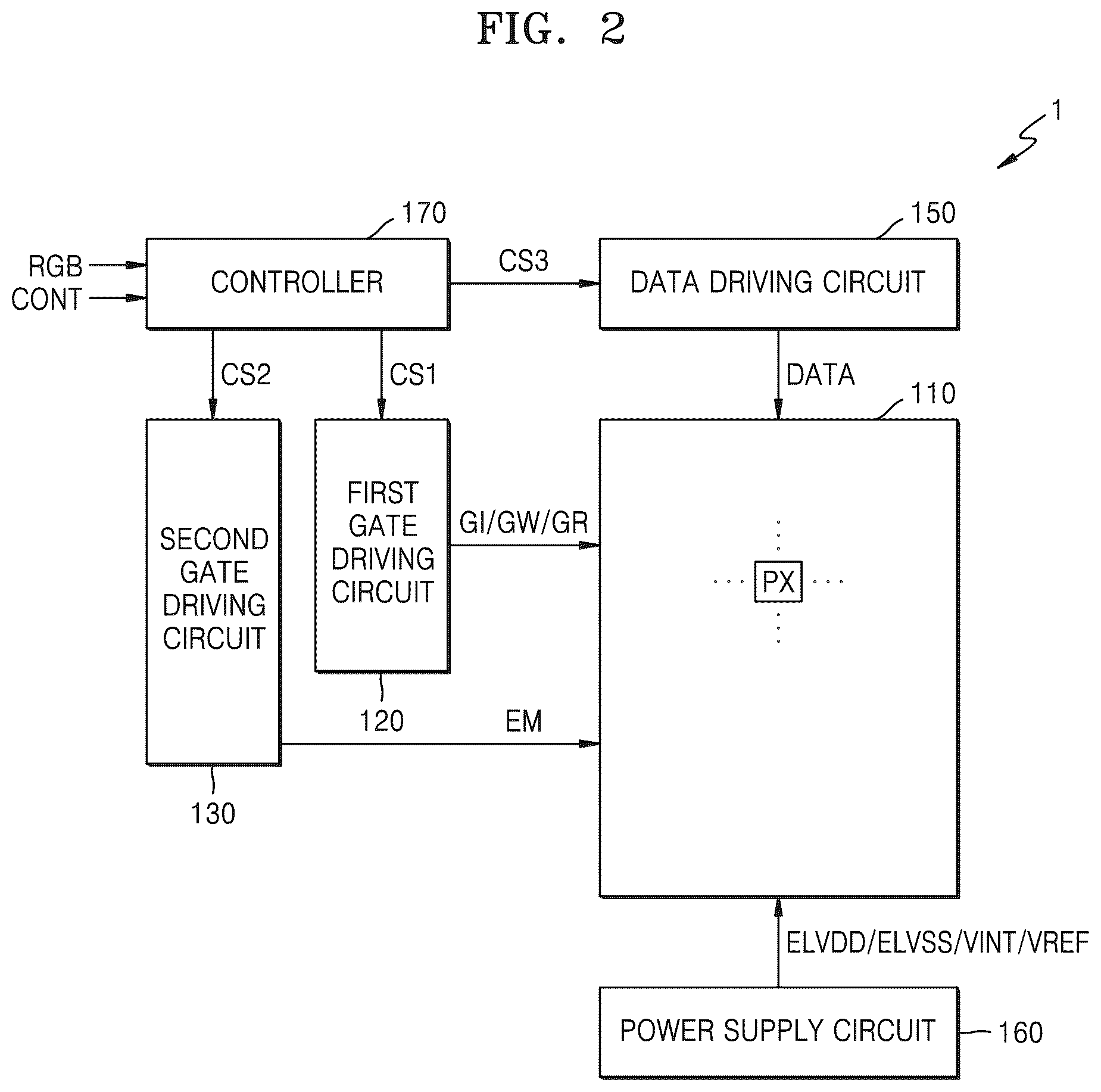 Patent US12586540 Figure 2 – Display apparatus