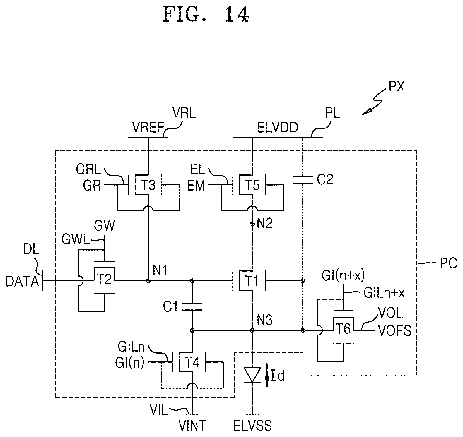 Patent US12586540 Figure 14 – Display apparatus