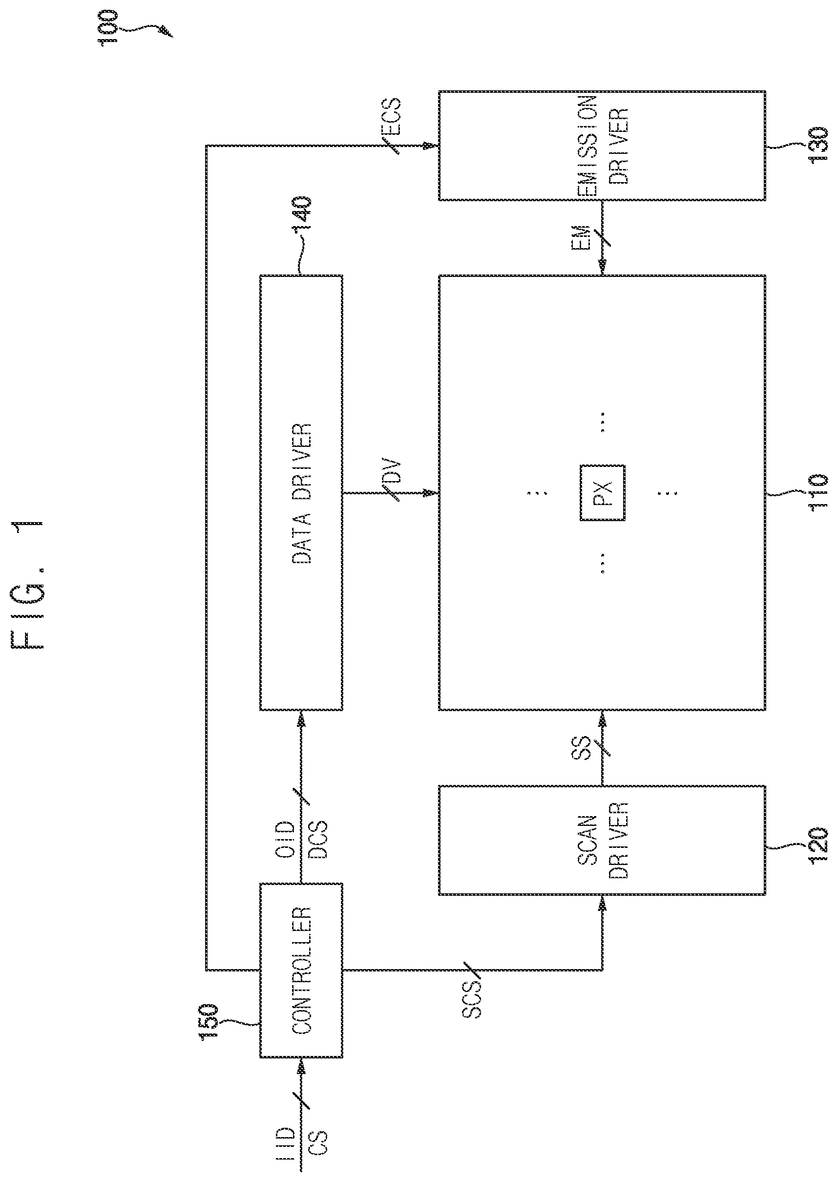 Patent US12586542 — Display device, control circuit included in the same, and method of driving the same — Figure 1