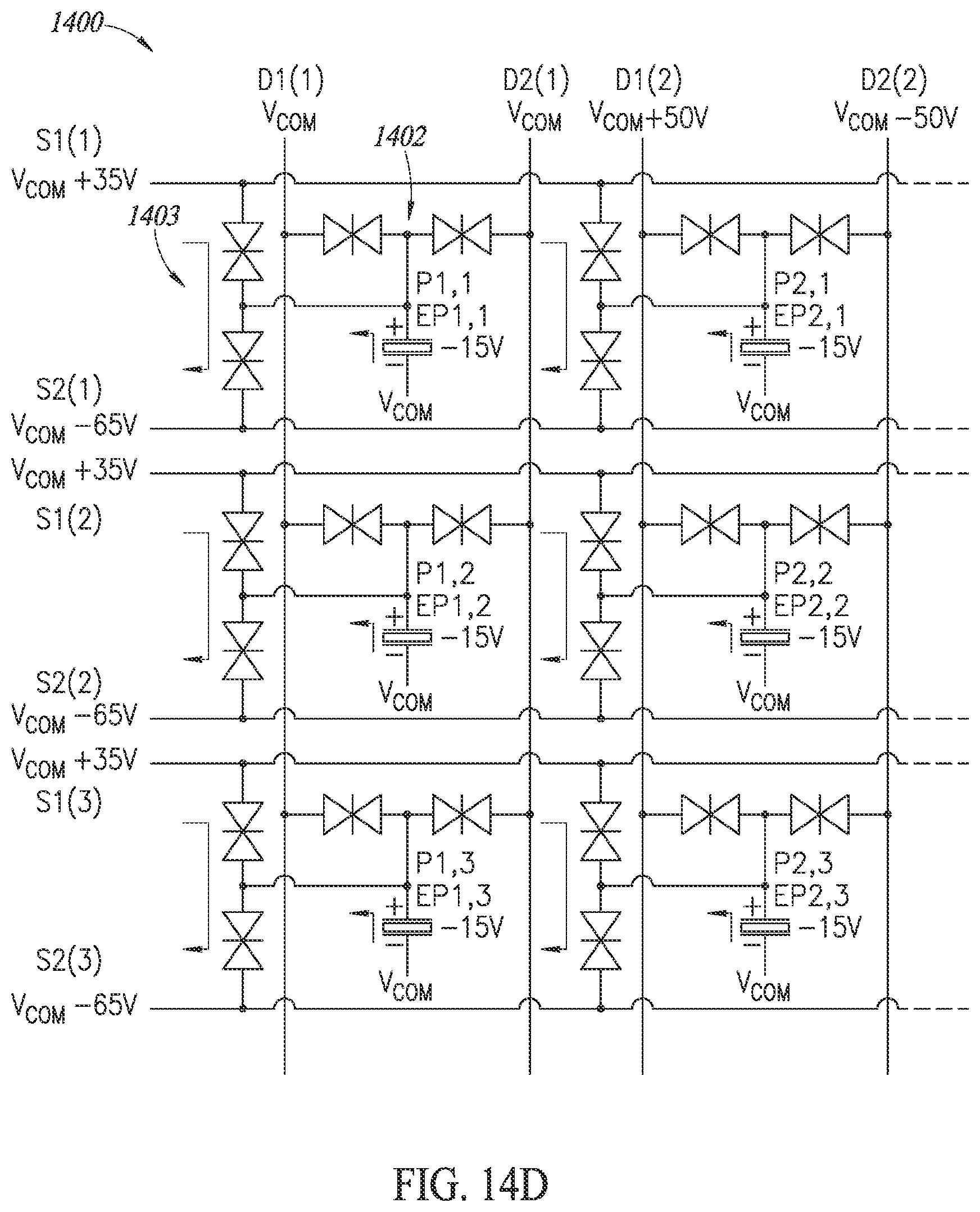 Patent US12586543 Figure 12 – Methods and circuits for diode-based display backplanes and electronic displays