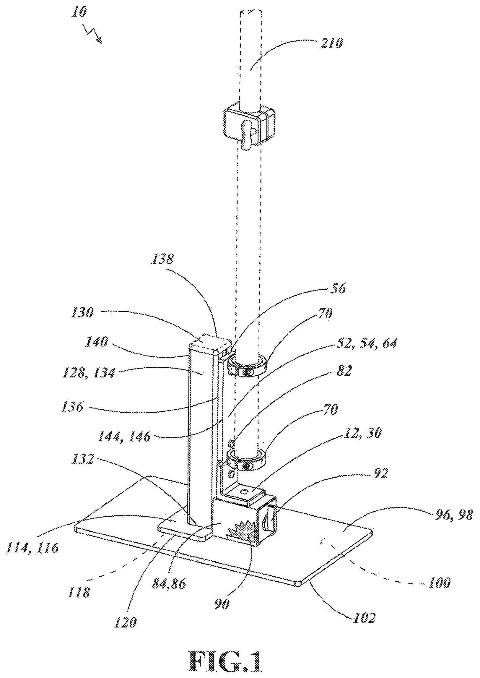 Patent US12586551 — Instrument stand adapter base — Figure 1