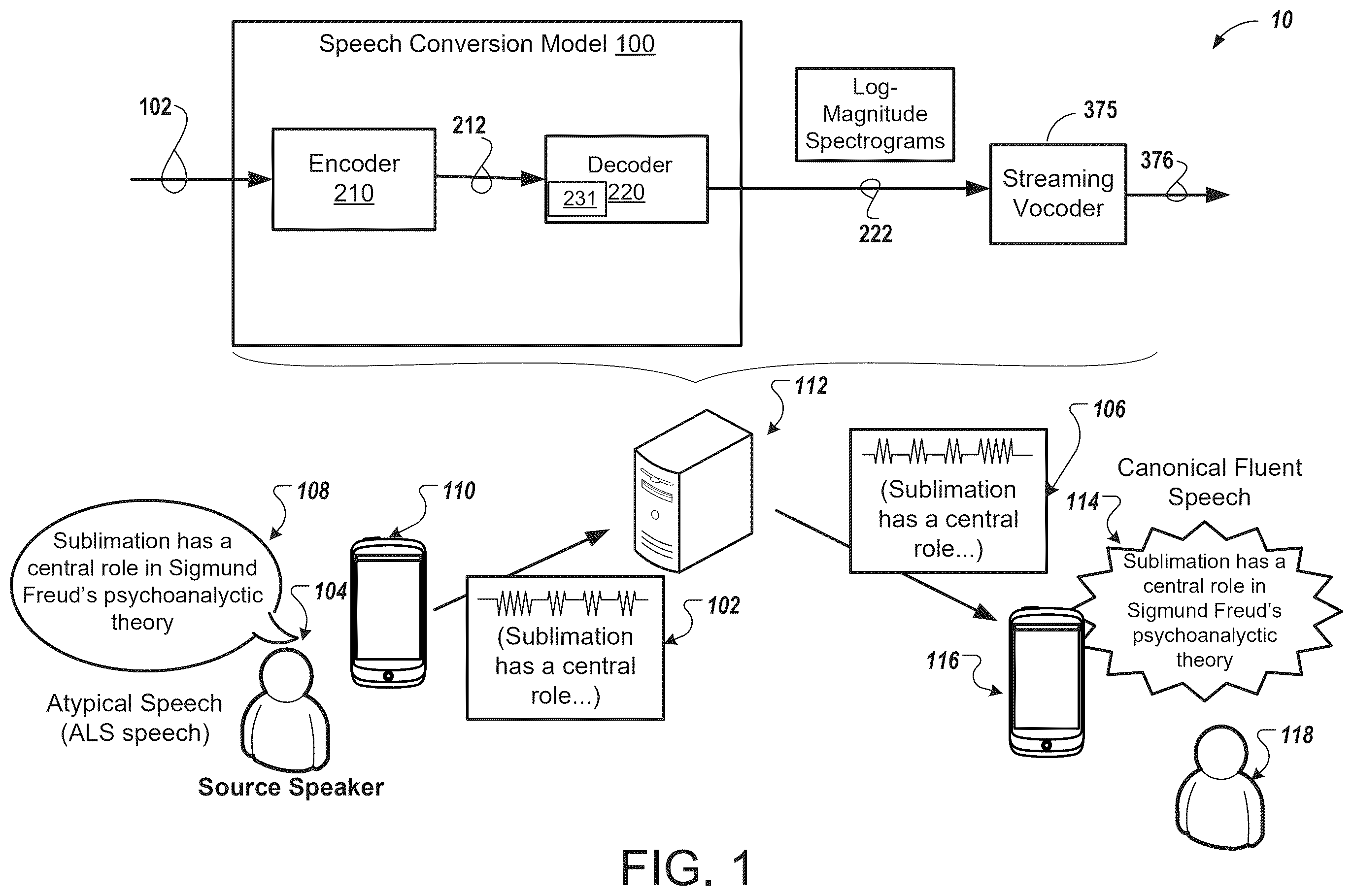 Patent US12586600 — Streaming vocoder — Figure 1