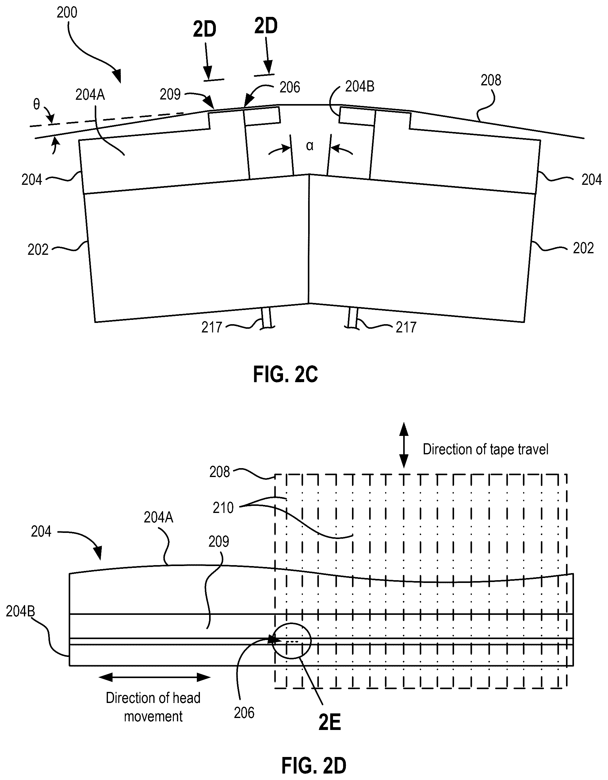 Patent US12586605 Figure 3 – Magnetic tape head usable in two or more modes of operation