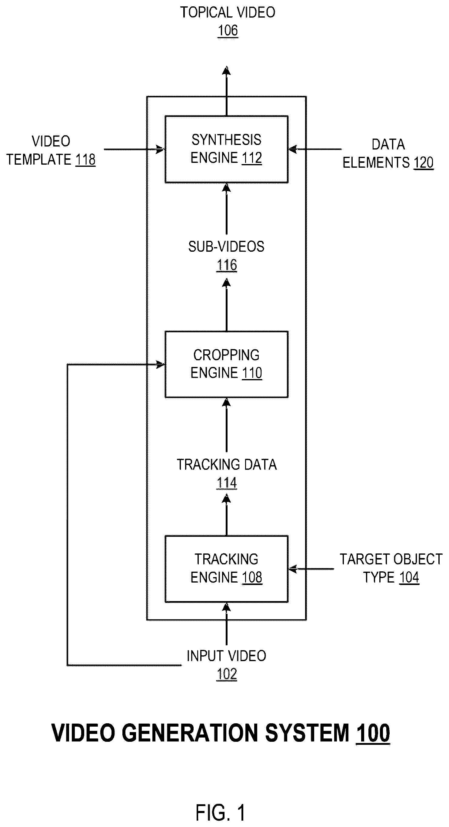 Patent US12586608 Figure 1 – Generating videos